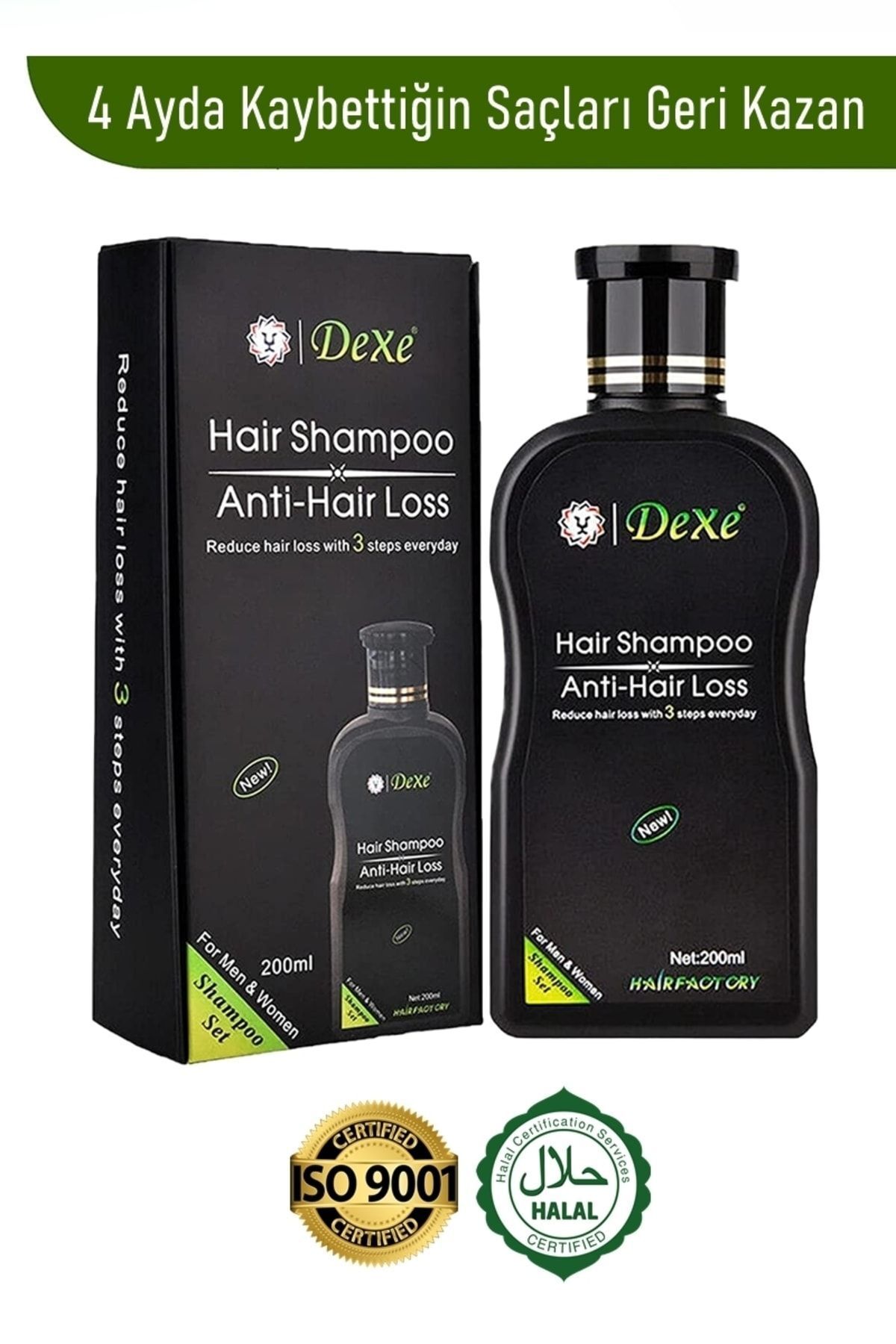 pasajdanal Dexe Anti Black Hair Şampuan 200 ml - Saç Dökülmesine Karşı Etkili