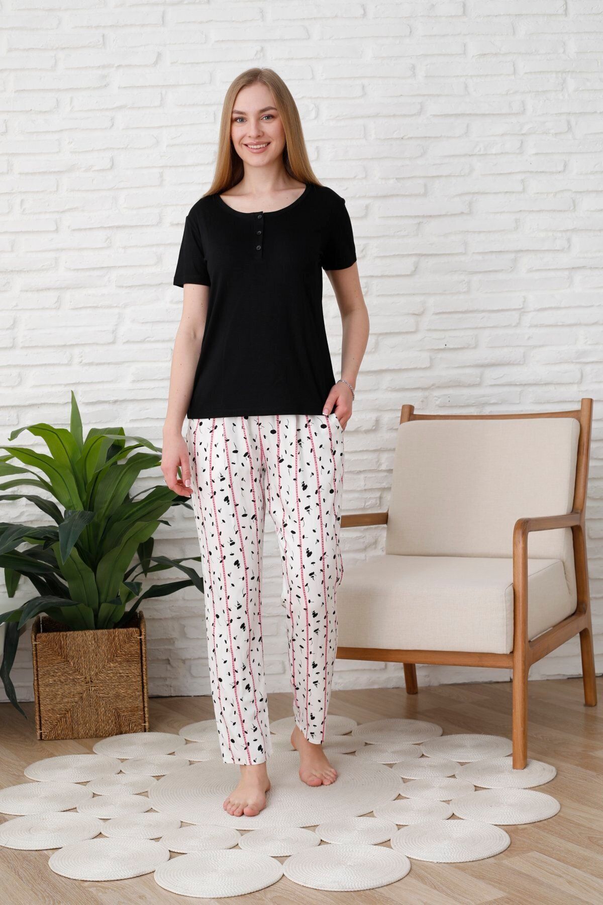 Marilyns Secret Marilyn's Secret 5006 Kısa Kollu Kadın Pijama Takımı