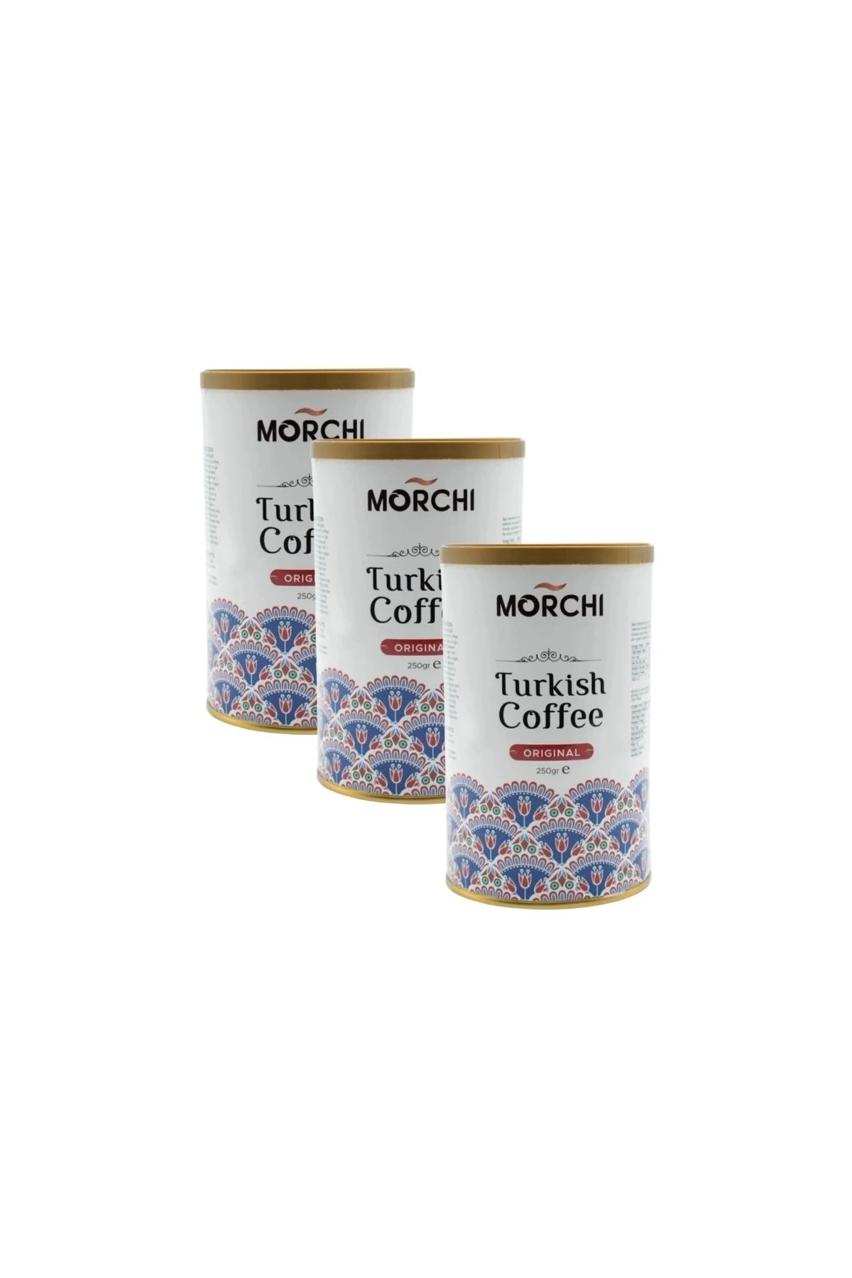 MORCHI Orıjınal Turk Kahvesi 250 gr Teneke 3 Adet
