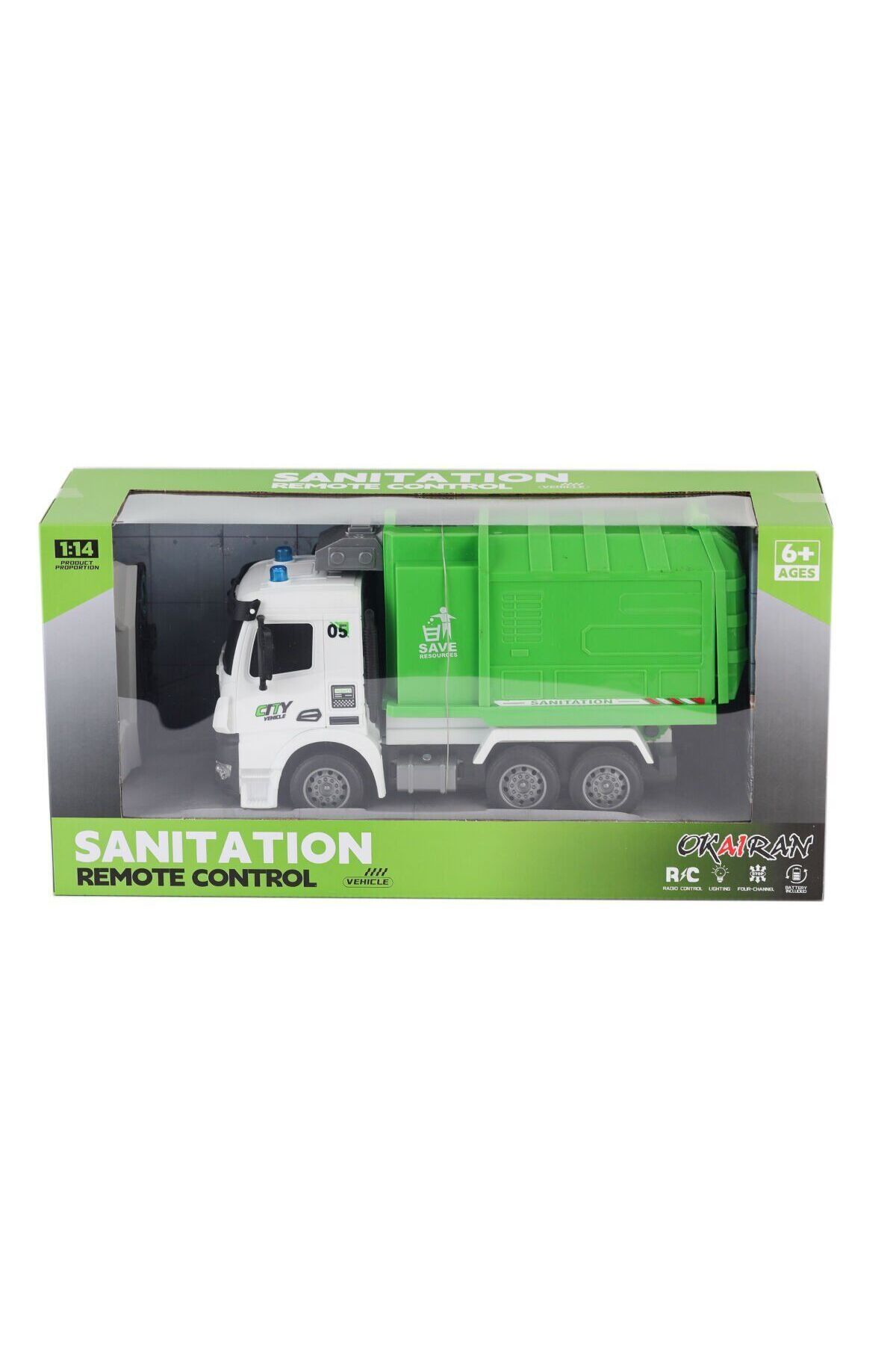 Easy Tedarik YJ-117-1 Kumandalı Şarjlı Çöp Kamyonu
