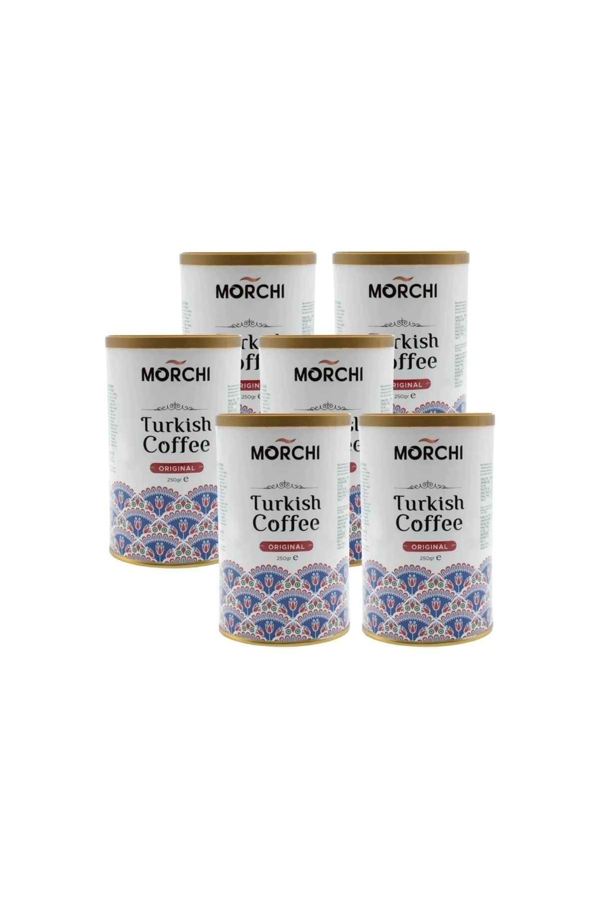 MORCHI Orıjınal Turk Kahvesi 250 gr Teneke 6 Adet
