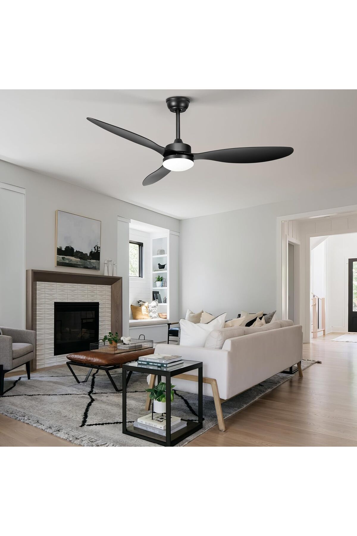 fullreyon 40 Watt, 3 Işık Modlu, 6 Kademeli, Kumandalı, Çok Şık ve Kaliteli Tavan Vantilatörü Ledli Vantilatör