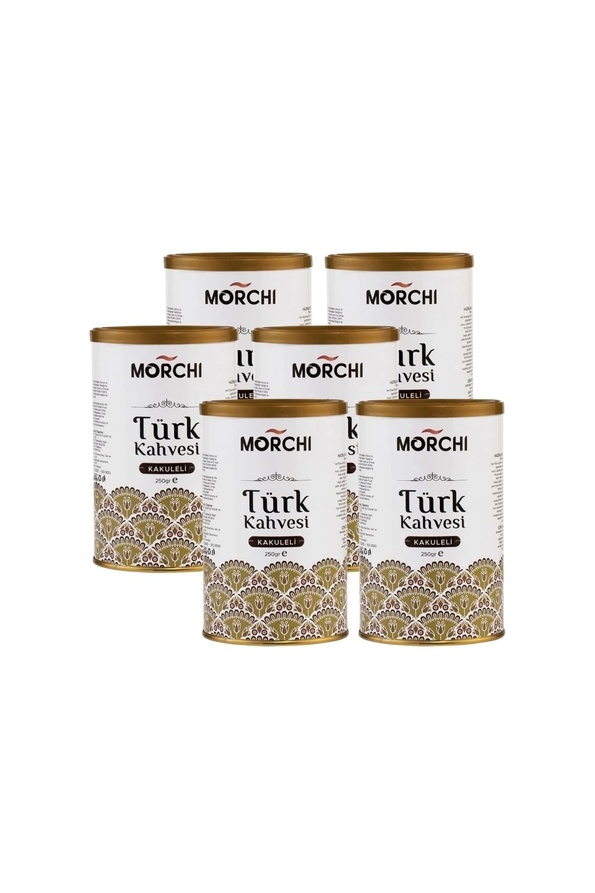 MORCHI Kakuleli Turk Kahvesi 250 gr Teneke 6 Adet