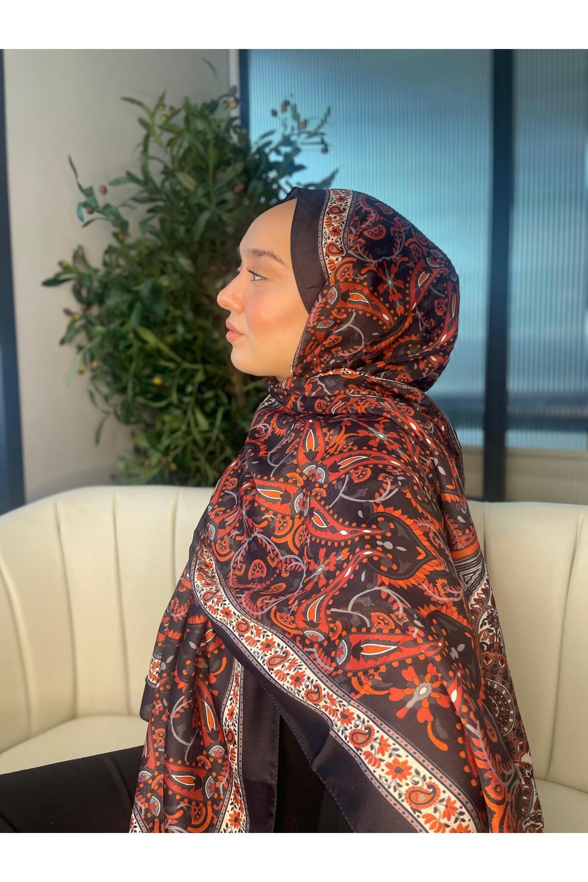 Oxygen Scarfs Etro Buta Desenli Pamuk Soft Şal - 377350