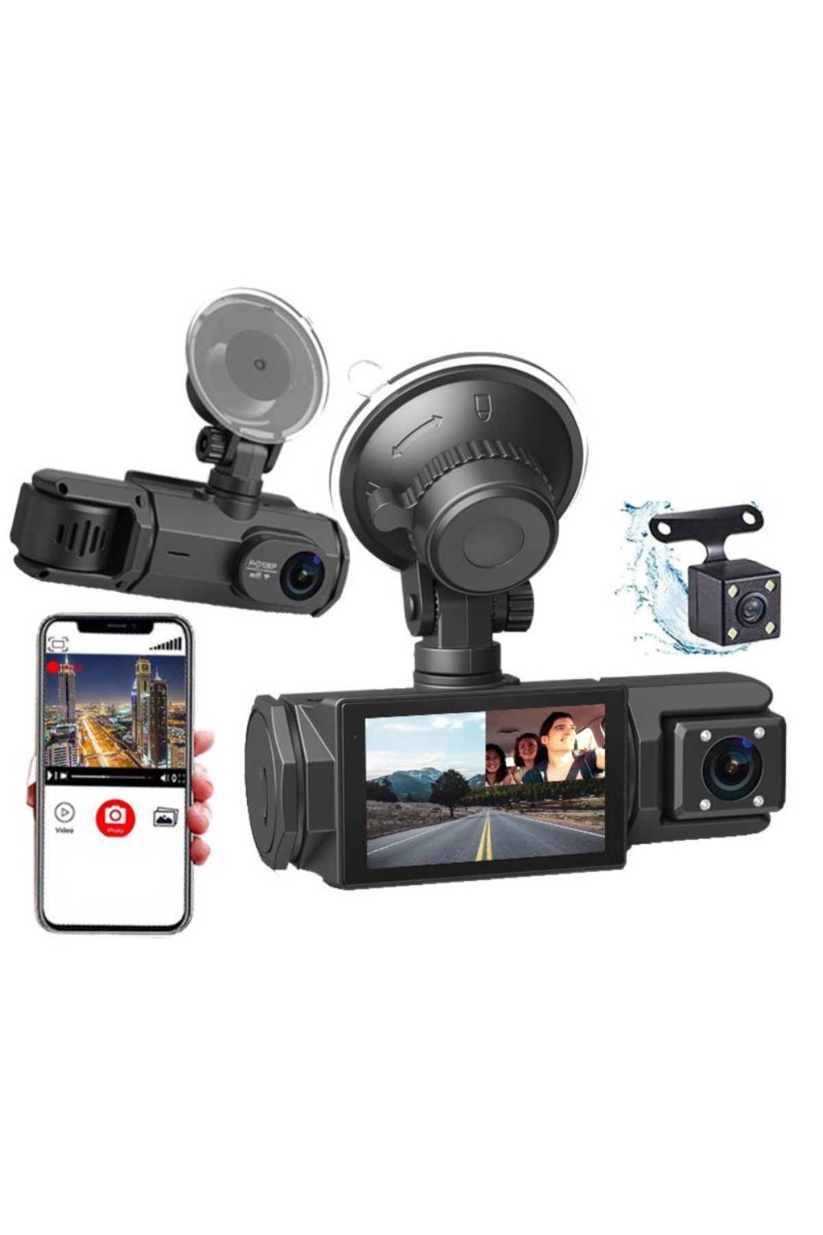 Smartio-Smartio dash cam with 3 shooting angles and mobile app 7