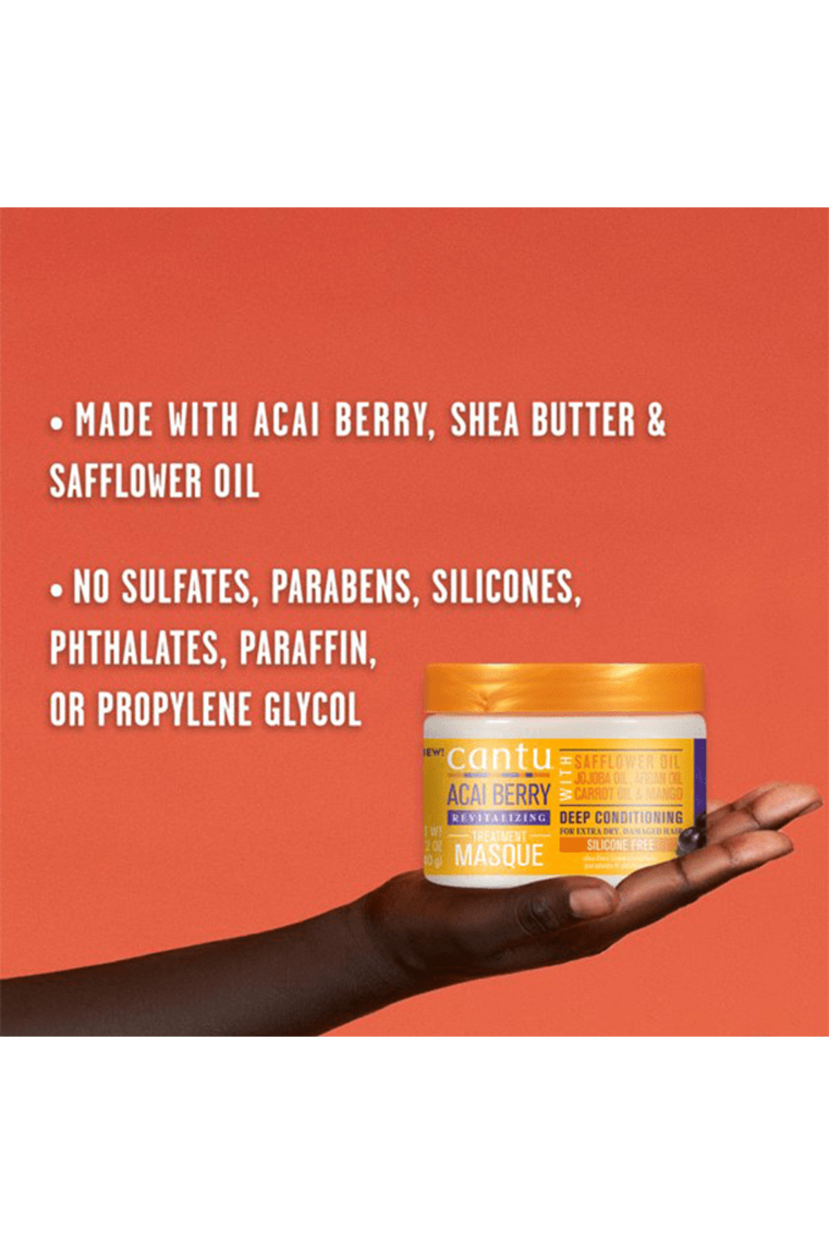 Cantu-Cantu Shea Butter Conditioning Mask with Grape Seed Extract - 340g 2