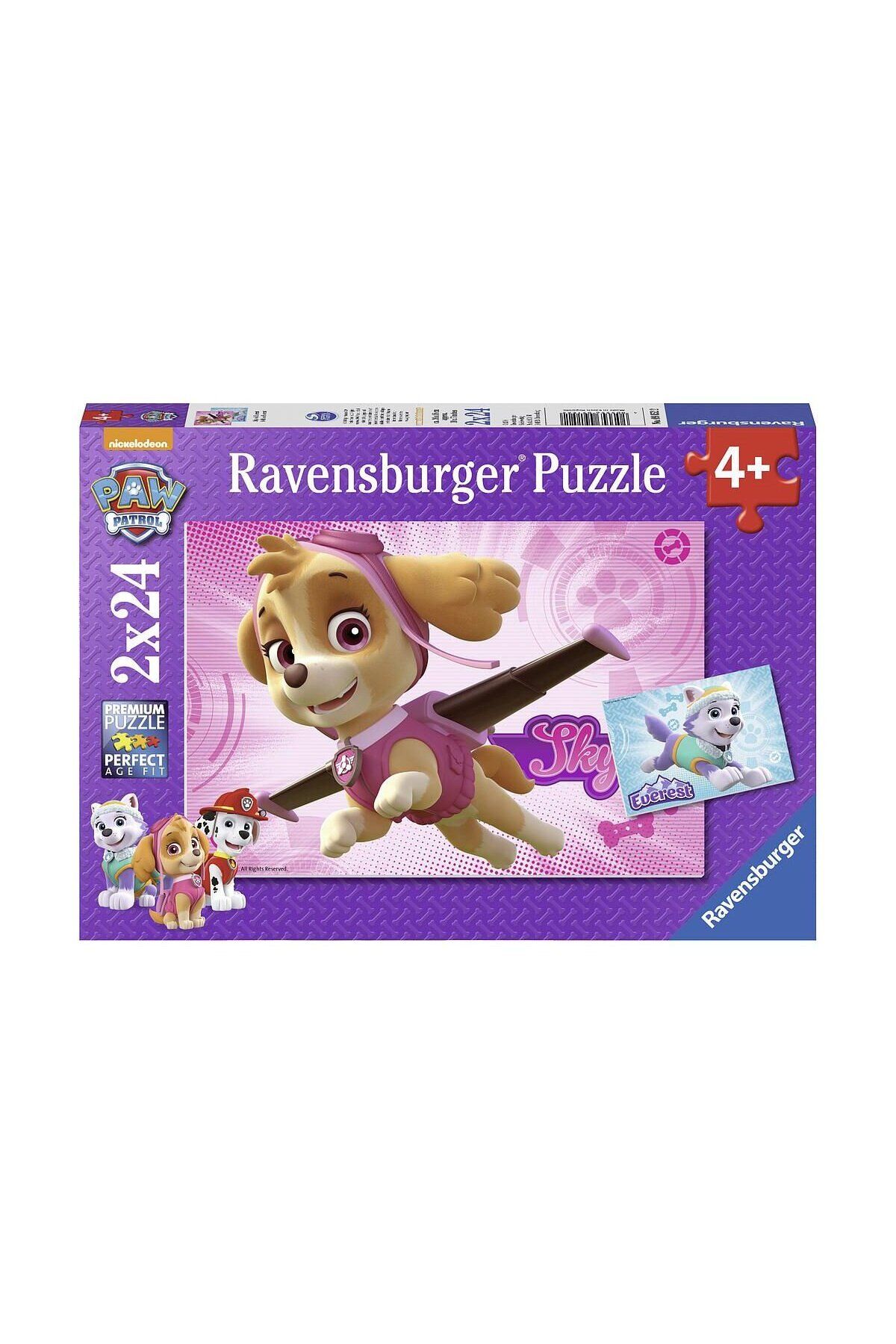 NillyToys 91522 Paw Patrol Skye ve Everest 2x24 parça Ravensburger Puzzle