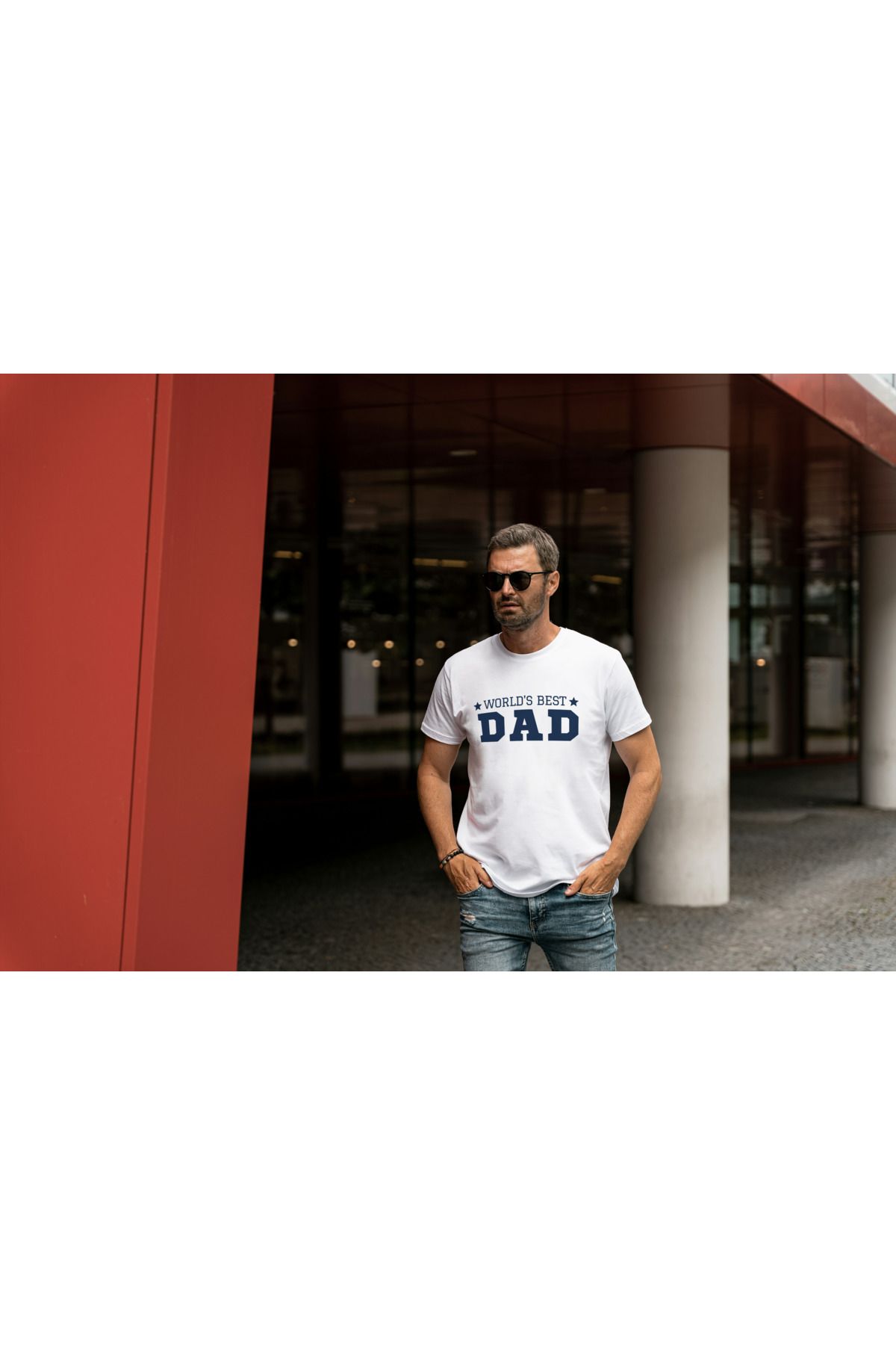 WanderVear CO BABA TEMALI BİSİKLET YAKA OVERSİZE T-SHİRT