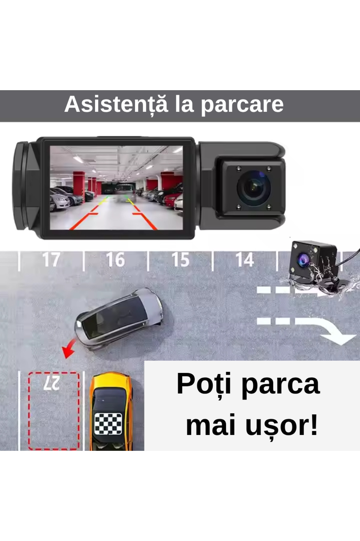 Smartio-Smartio dash cam with 3 shooting angles and mobile app 4