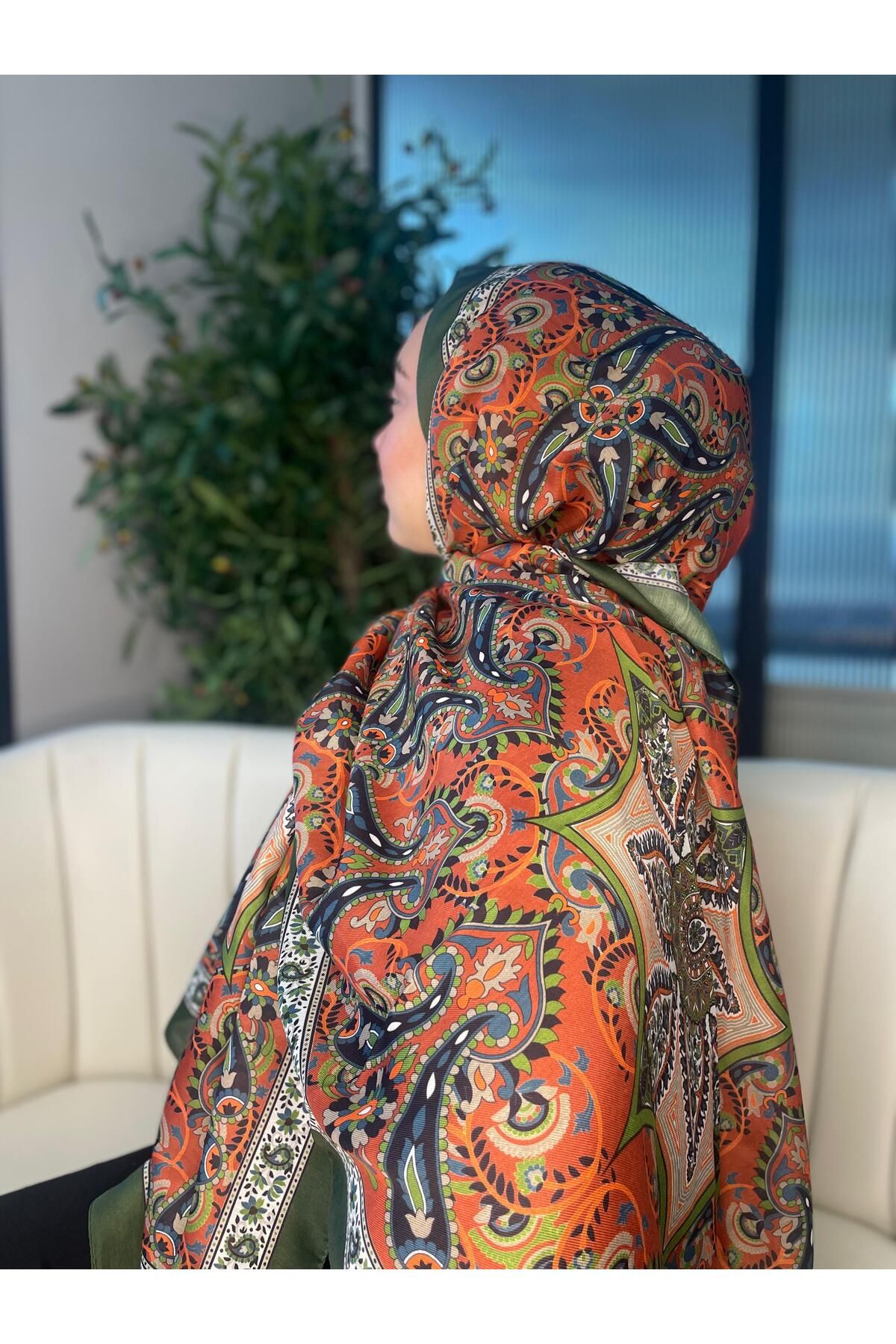 Oxygen Scarfs Etro Buta Desenli Pamuk Soft Şal - 377350