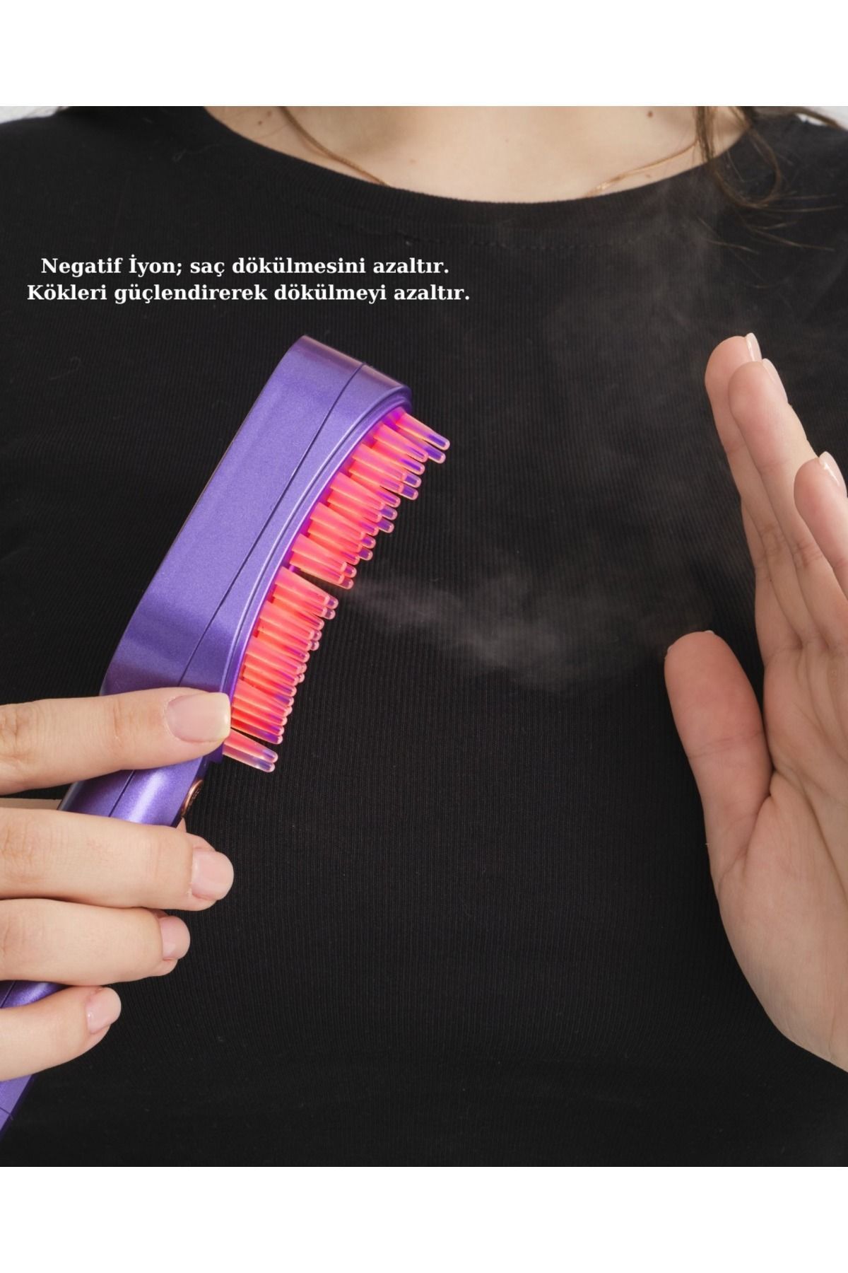 Elioure TR Haircry İyonik Bakım,Işık Terapisi -Titreşimli Masaj-Yeni Nesil Saç Bakım Cihazı Saç Sağlığı Tam