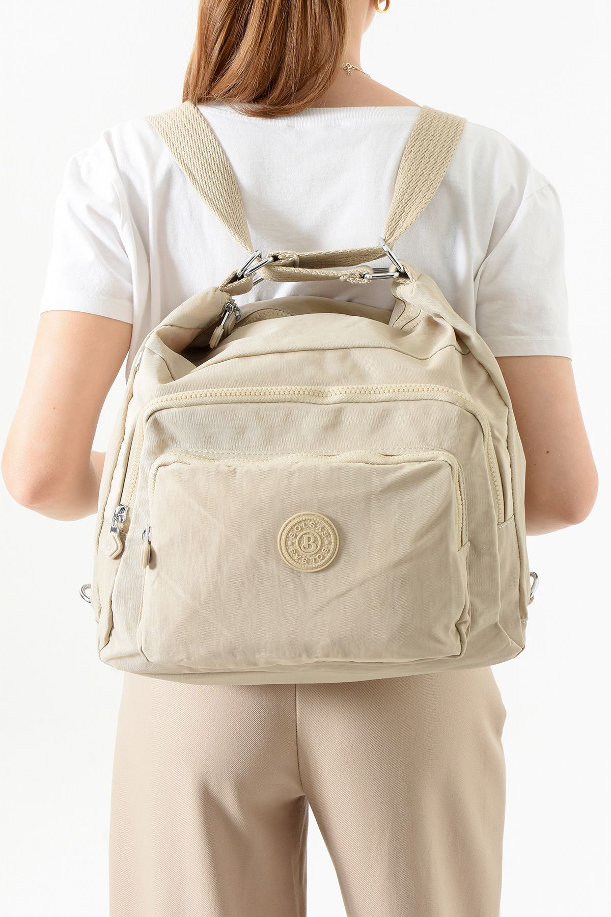 Just Polo Unisex KOL VE SIRT ÇANTASI ÇİFT BÖLMELİ SU GEÇİRMEZ KALİTELİ PAMUK KOLON