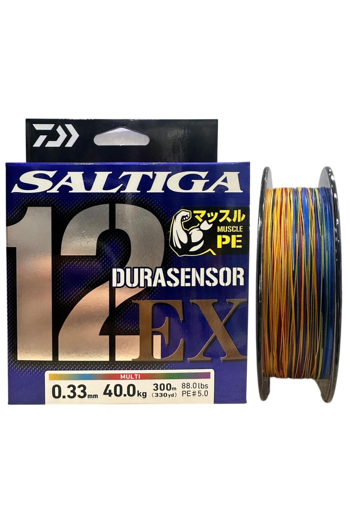 daiwa Saltiga Dura 12 Braid 5.0PE 0.33mm 300m Multi Color İp Misina