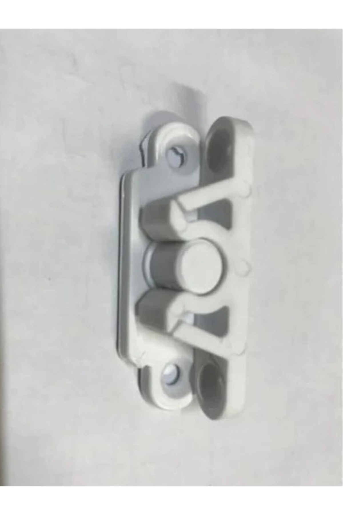 HAFSER 5 Adet Plastik Pvc Sineklik Kapı Çıtçıt Tutucu Beyaz