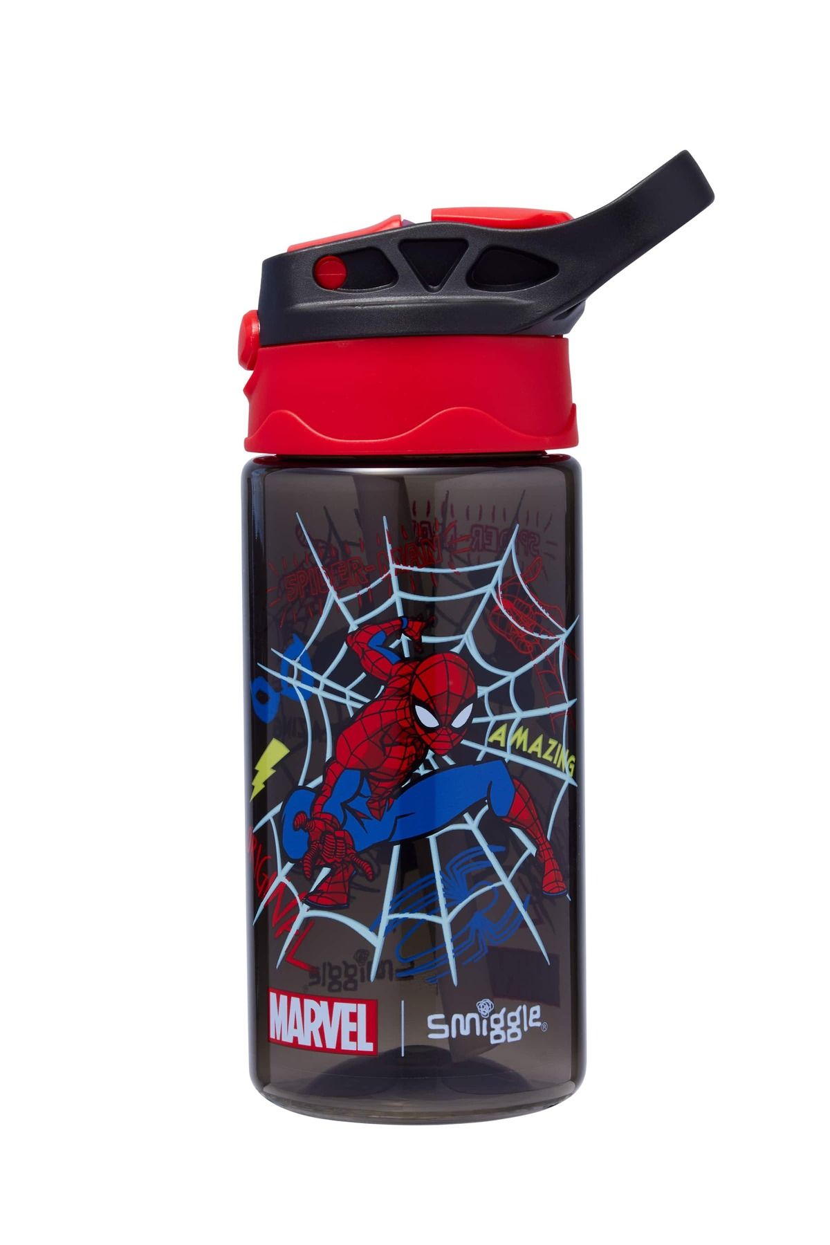 SMIGGLE Spider-Man Bpa İçermeyen Çocuk Plastik Suluk 430ML