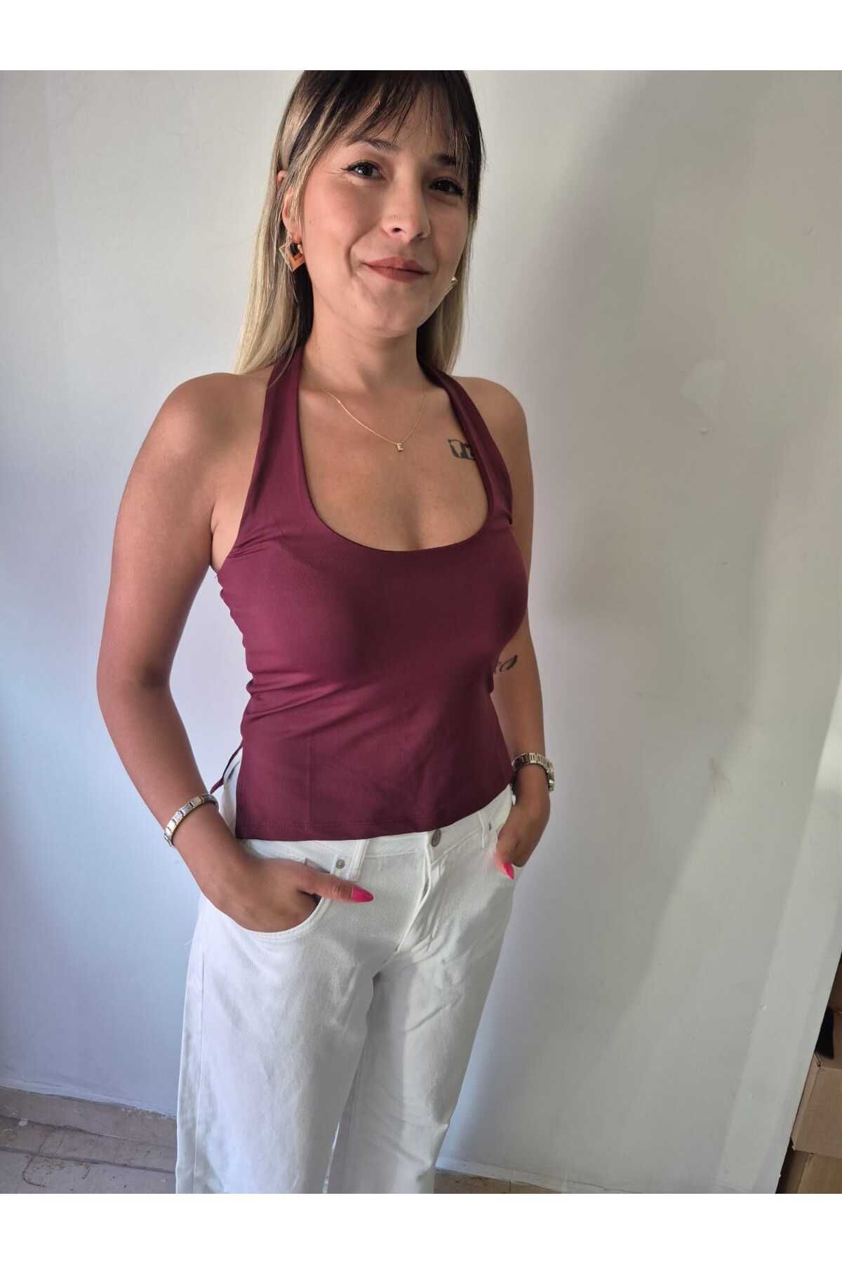 Distimi Halter Yaka Top