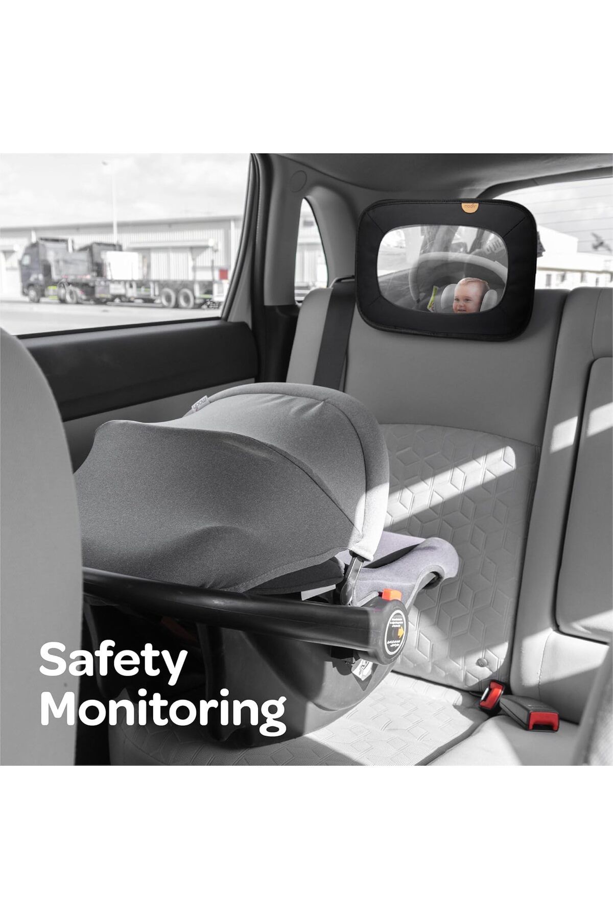 Moon-Baby Back Seat Mirror Maximum Visibility, Clear and Reflective, Wide Angle Convex, Un 3