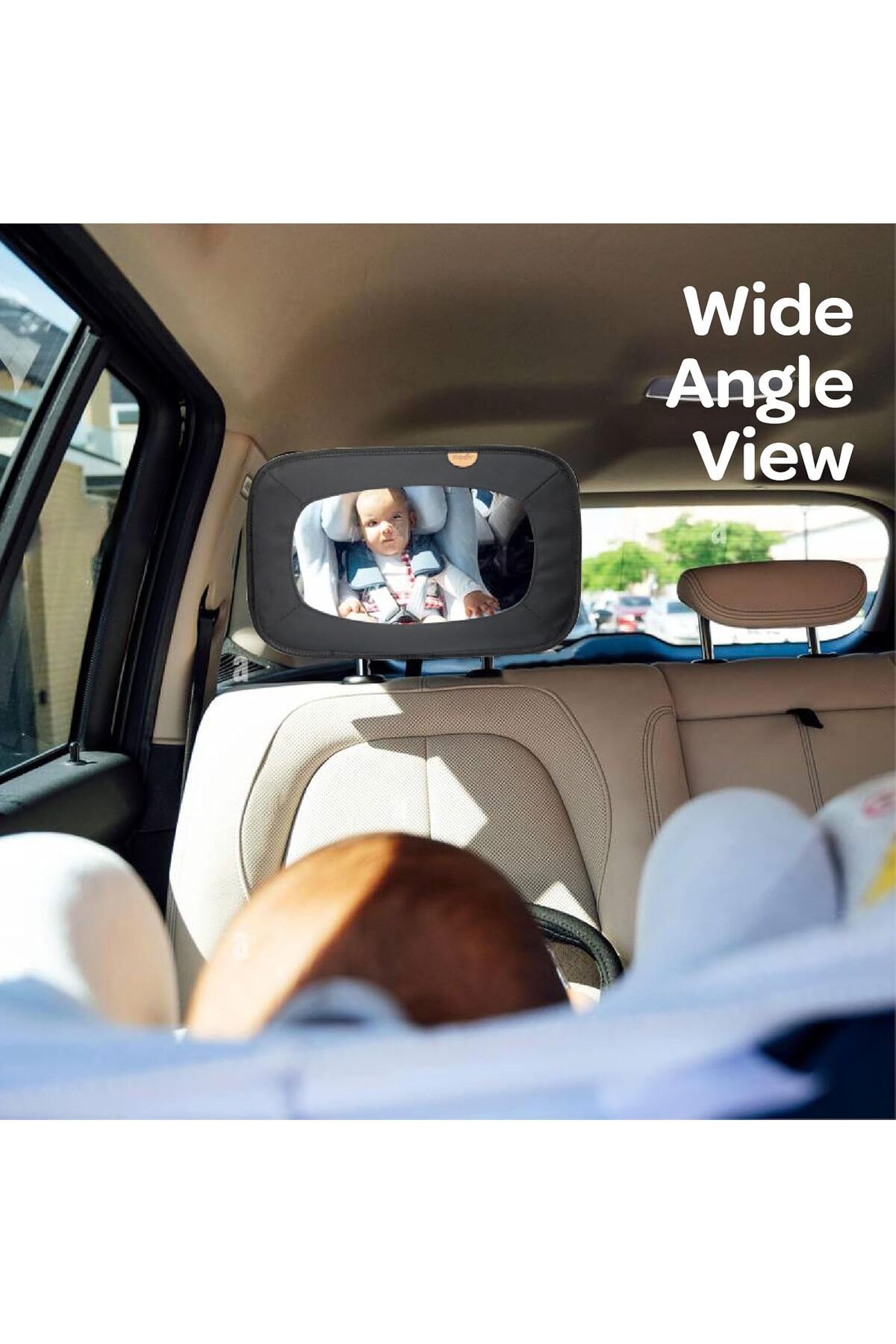 Moon-Baby Back Seat Mirror Maximum Visibility, Clear and Reflective, Wide Angle Convex, Un 5
