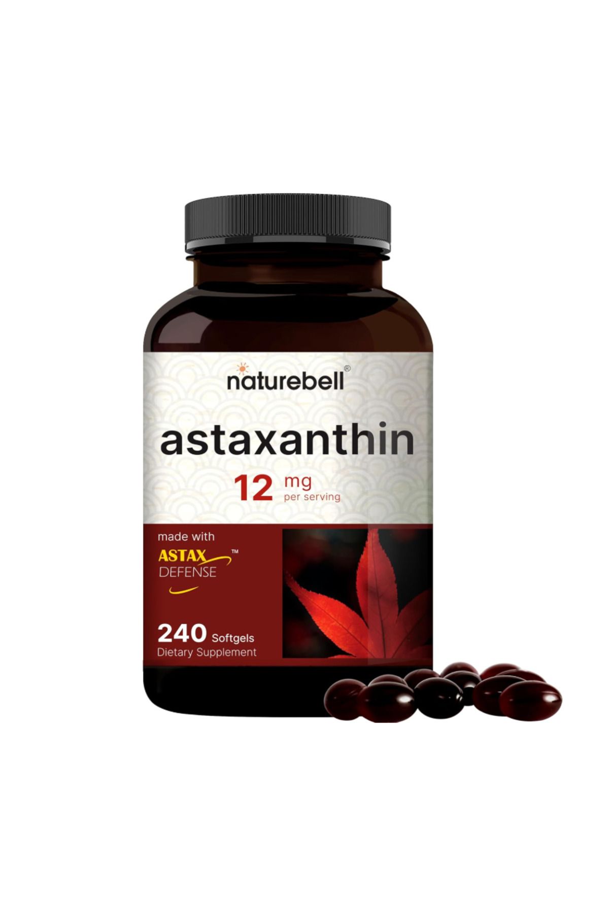 Naturebell , Astaxanthin 12mg, 240 Softgels