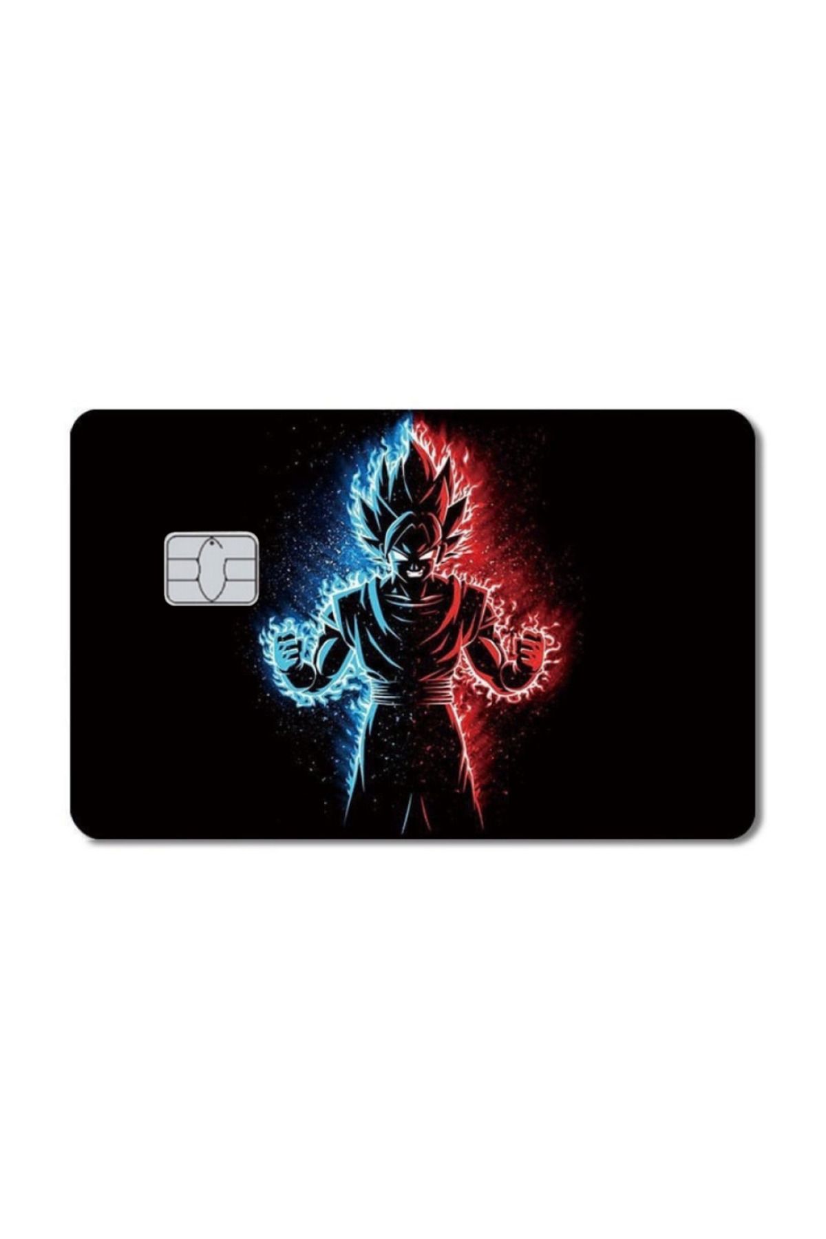 yoyadizayn Anime Goku Dragon Ball Z Öğrenci Kartı, Metro Kartı, Akbil, Kredi Kartı Kaplama Sticker Küçük Çip