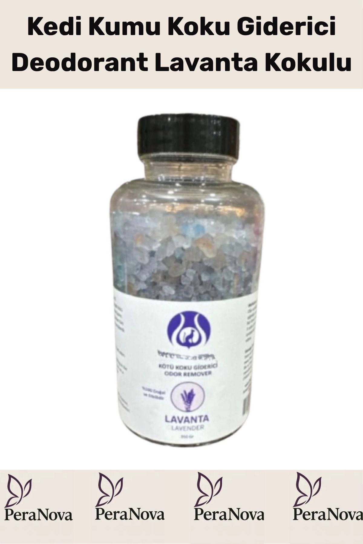 PeraNova Evcil Hayvan Kedi Kumu Koku Giderici Lavanta Kokulu Deodorant Magnezyum Epsom Tuzu 350Gr
