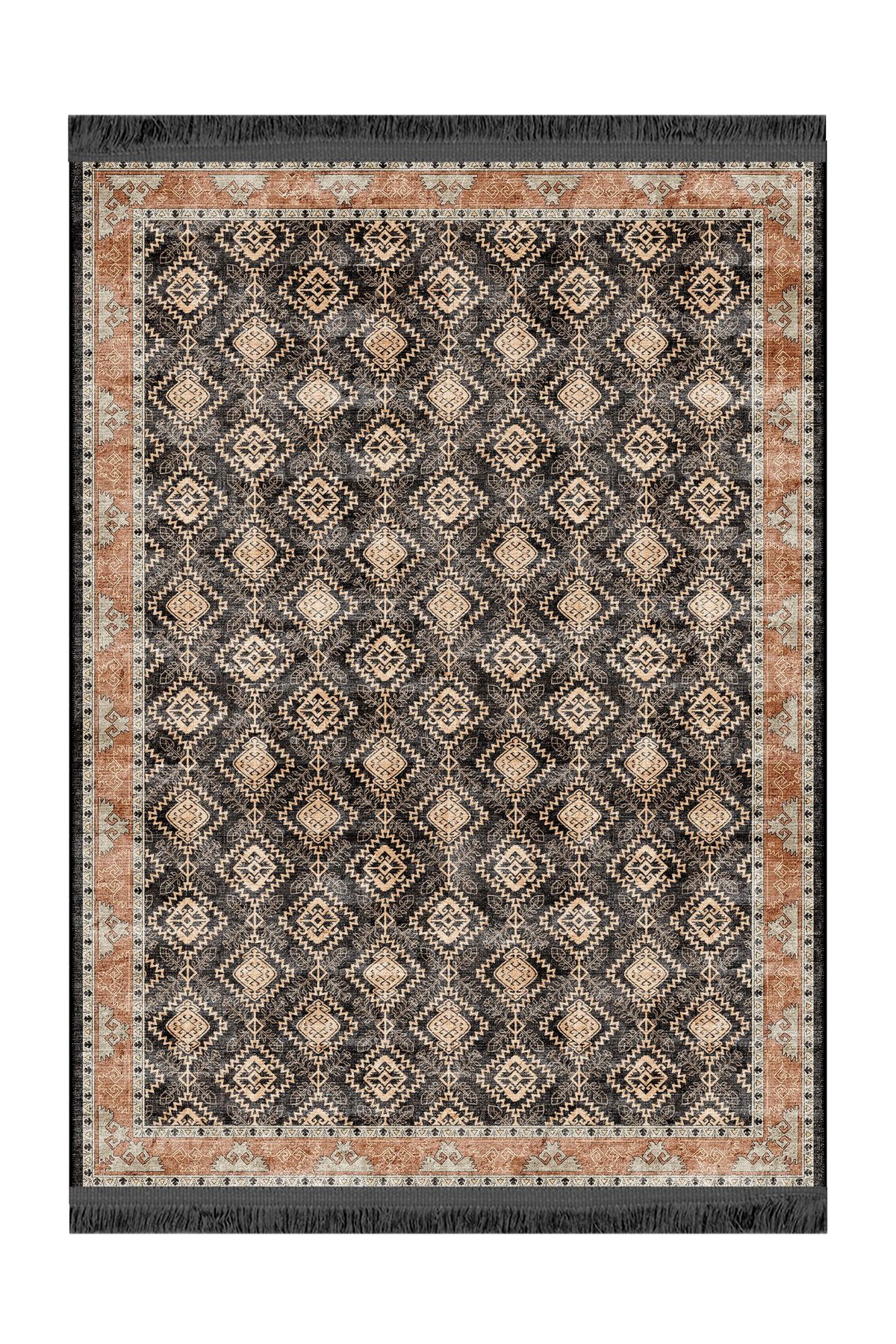 Rugs Modern Halı Mottos Koleksiyonu Etnik Desenli Dokuma Taban Dekoratif Halı mottos13