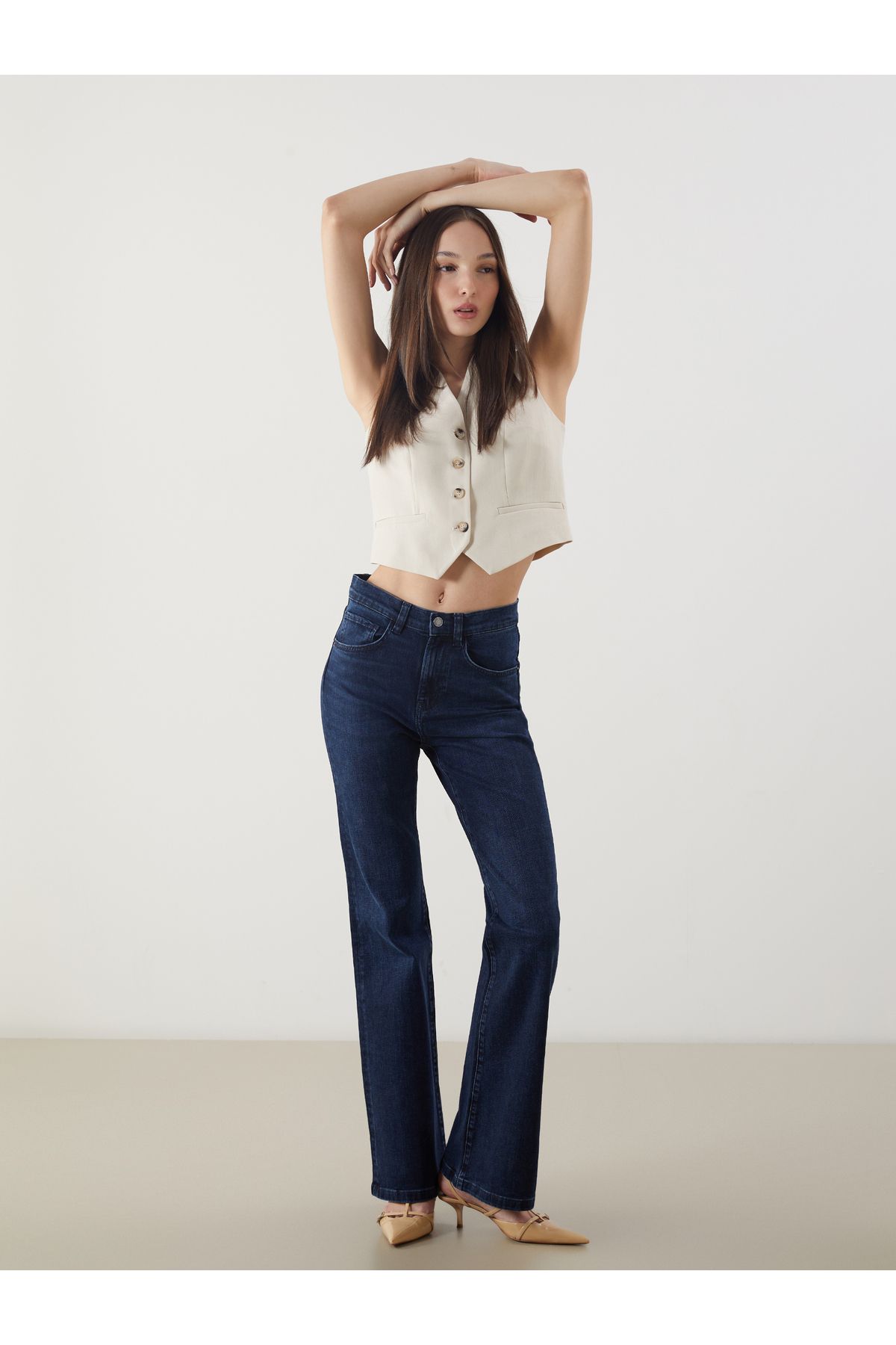 LC Waikiki Flare Kadın Jean Pantolon