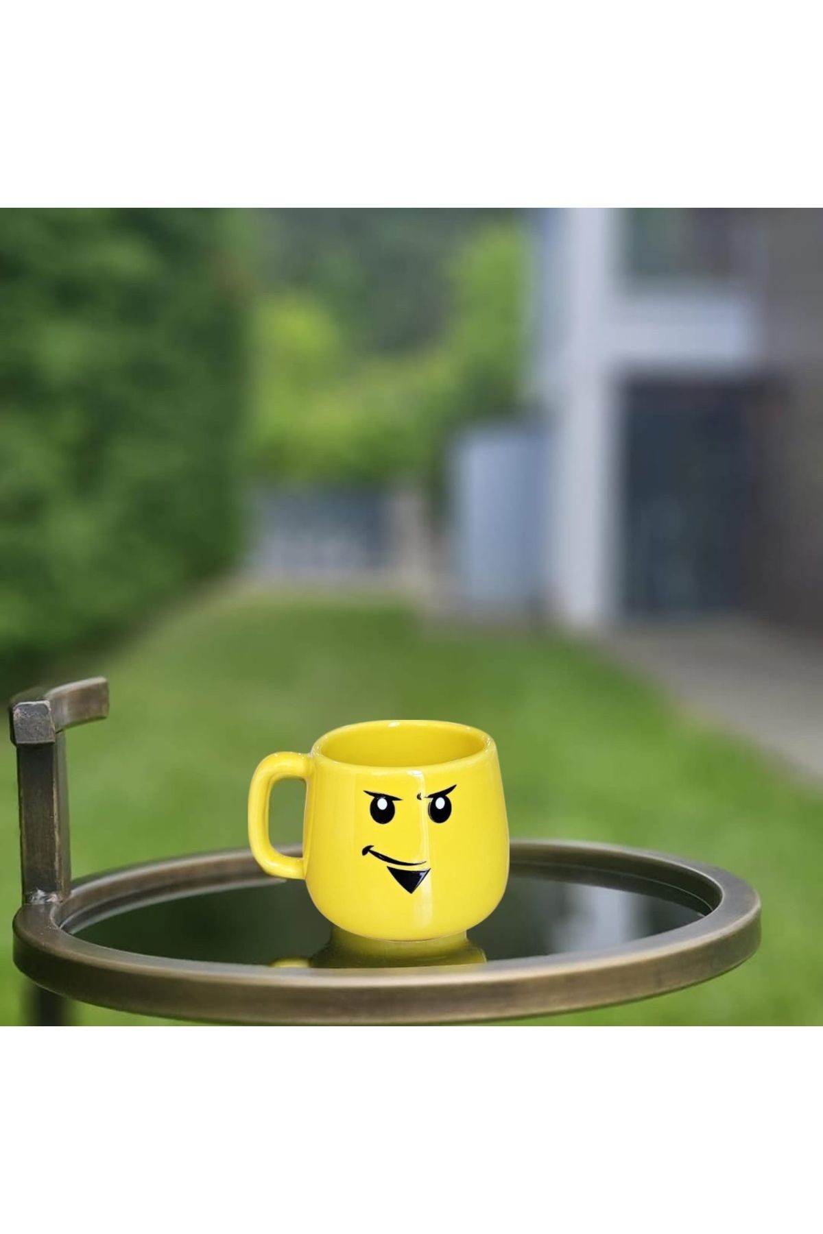 MeGgDecor Emoji Yüzlü 240ml Tombul Seramik Kupa