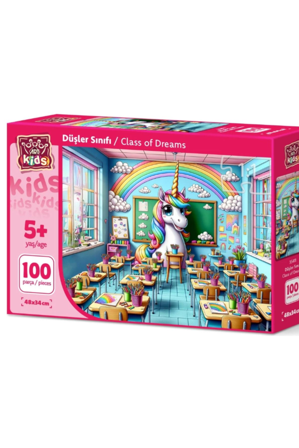 ART Çocuk Düşler Sınıfı 100 Parça Puzzle