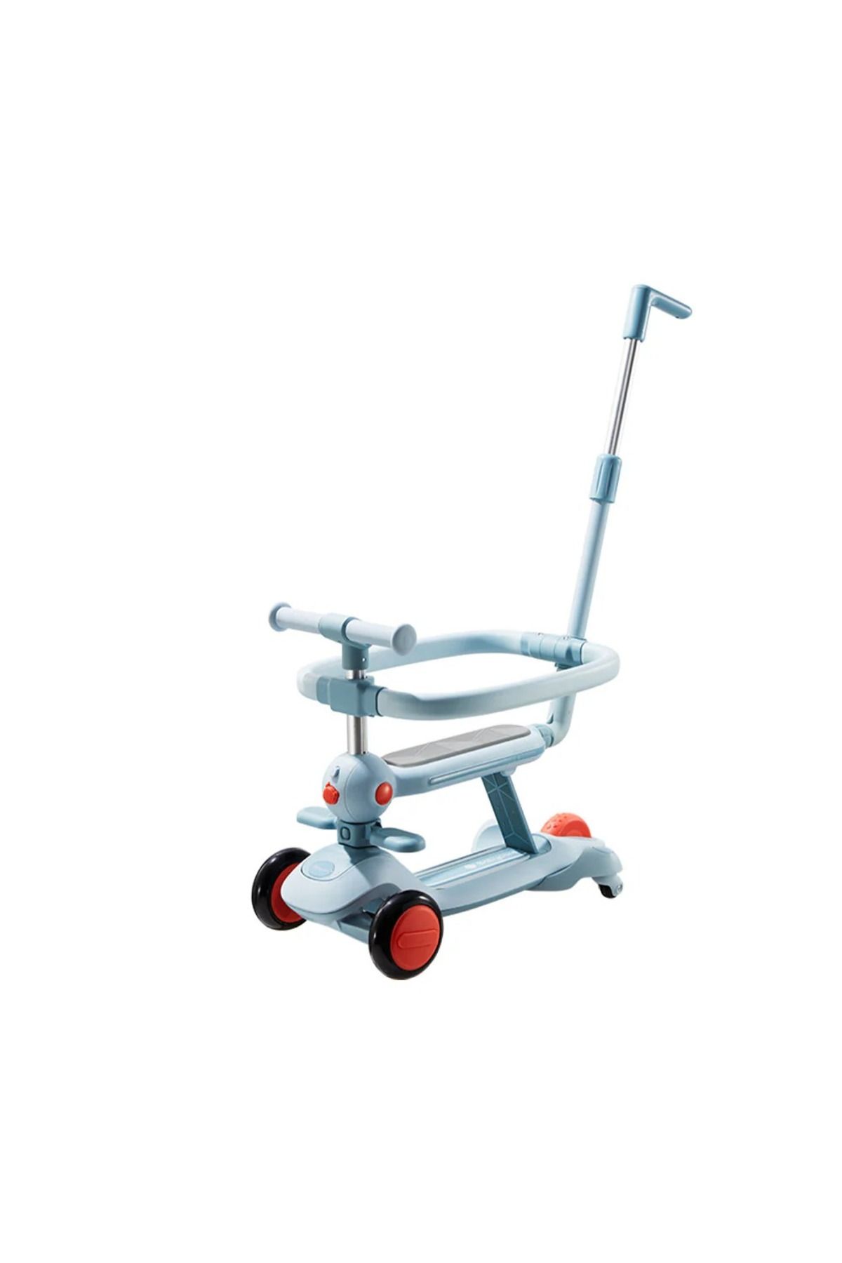 Baby Care 4'ü 1 Arada Mavi Bebek Scooter ve Denge Bisikleti - 1-6 Yaş