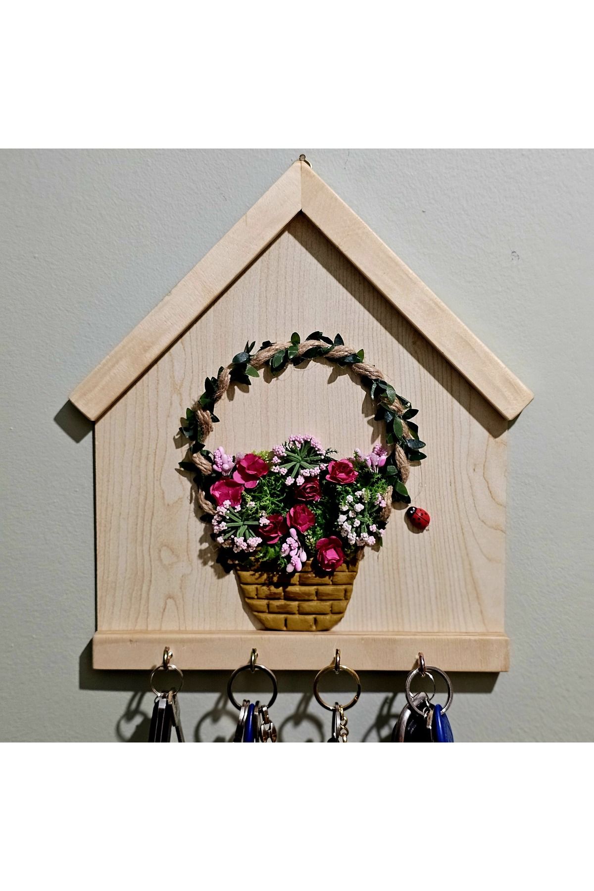 Tekir Store evinizi güzelleştirin Handmade Kapı Giriş Anahtarlık Askılığı Duvar Dekorasyonu El Yapımı
