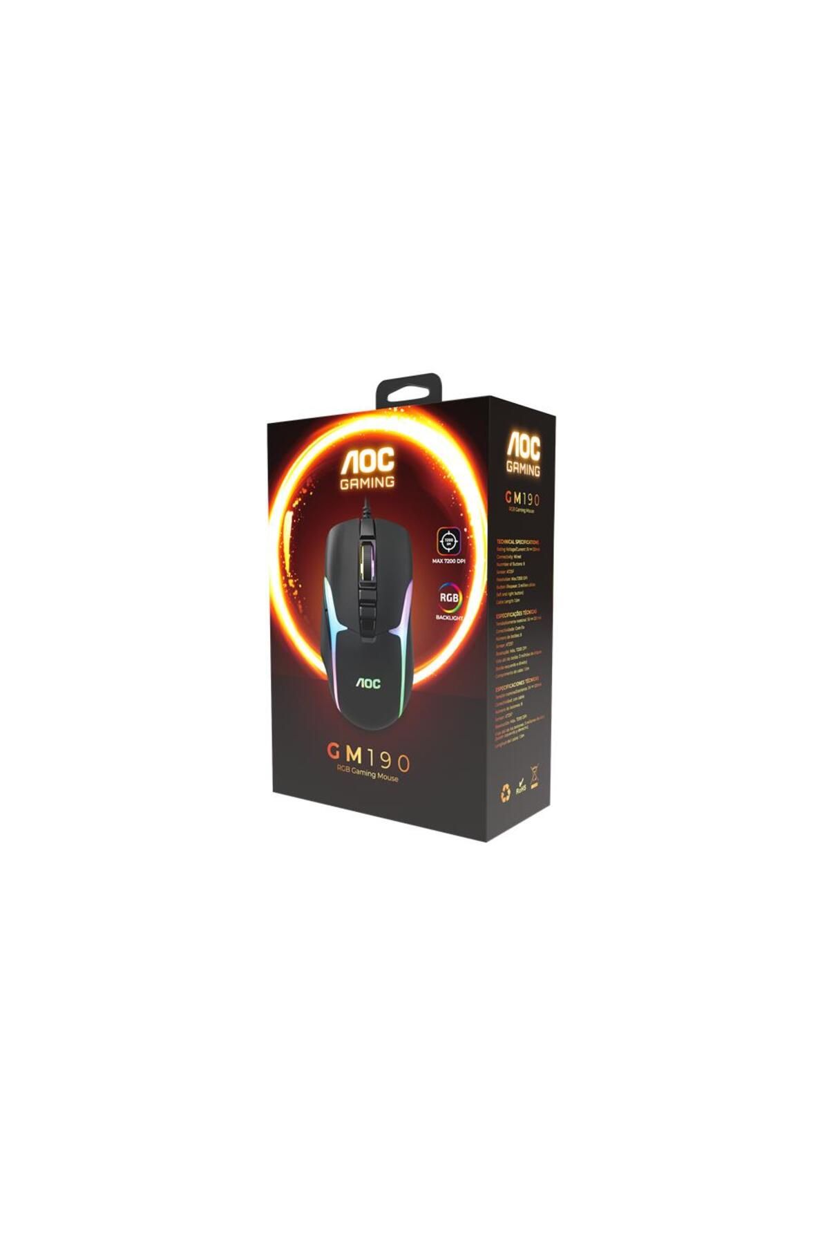 Aoc Gm180b-la Kablolu Rgb Gaming Mouse