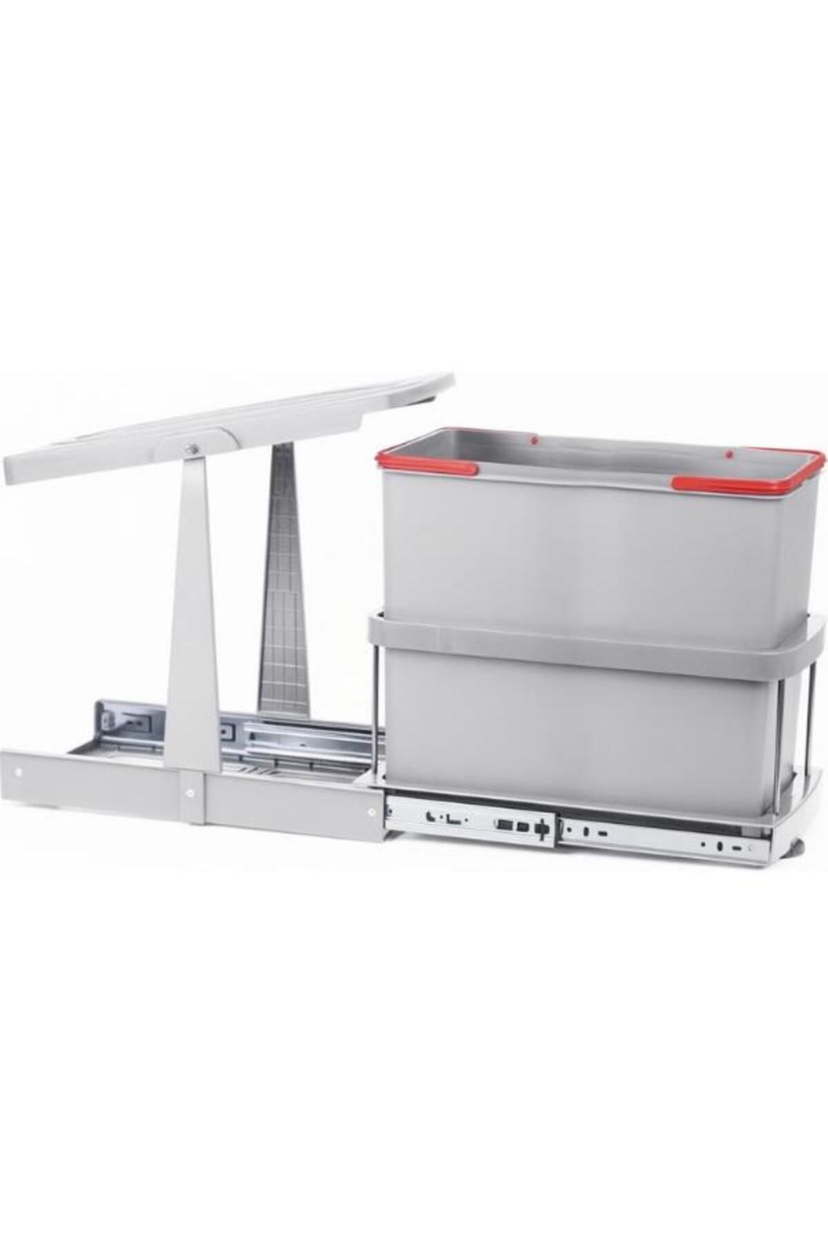Pyramith 24 Litre Gri Çöp Kovası