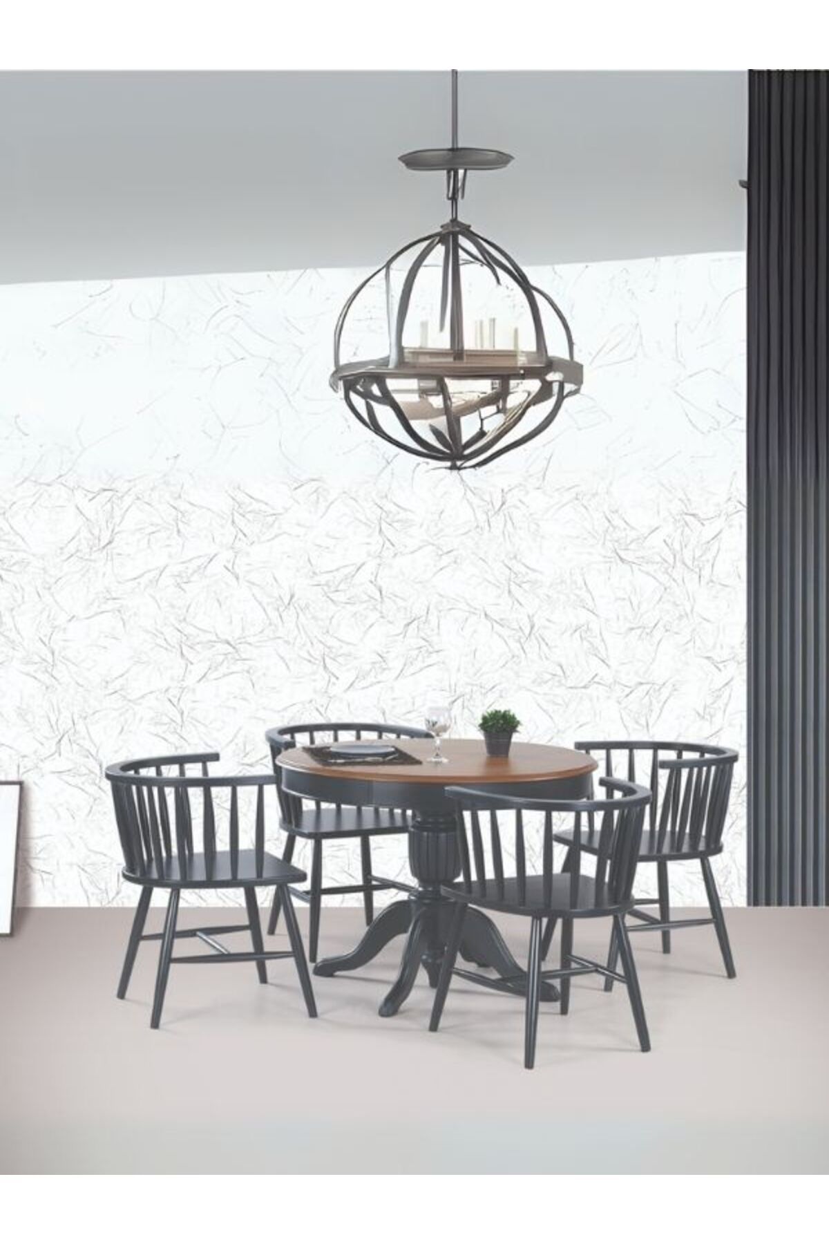 Gazzini Furniture Montclair Baba Ayak Sabit Masa 120x120