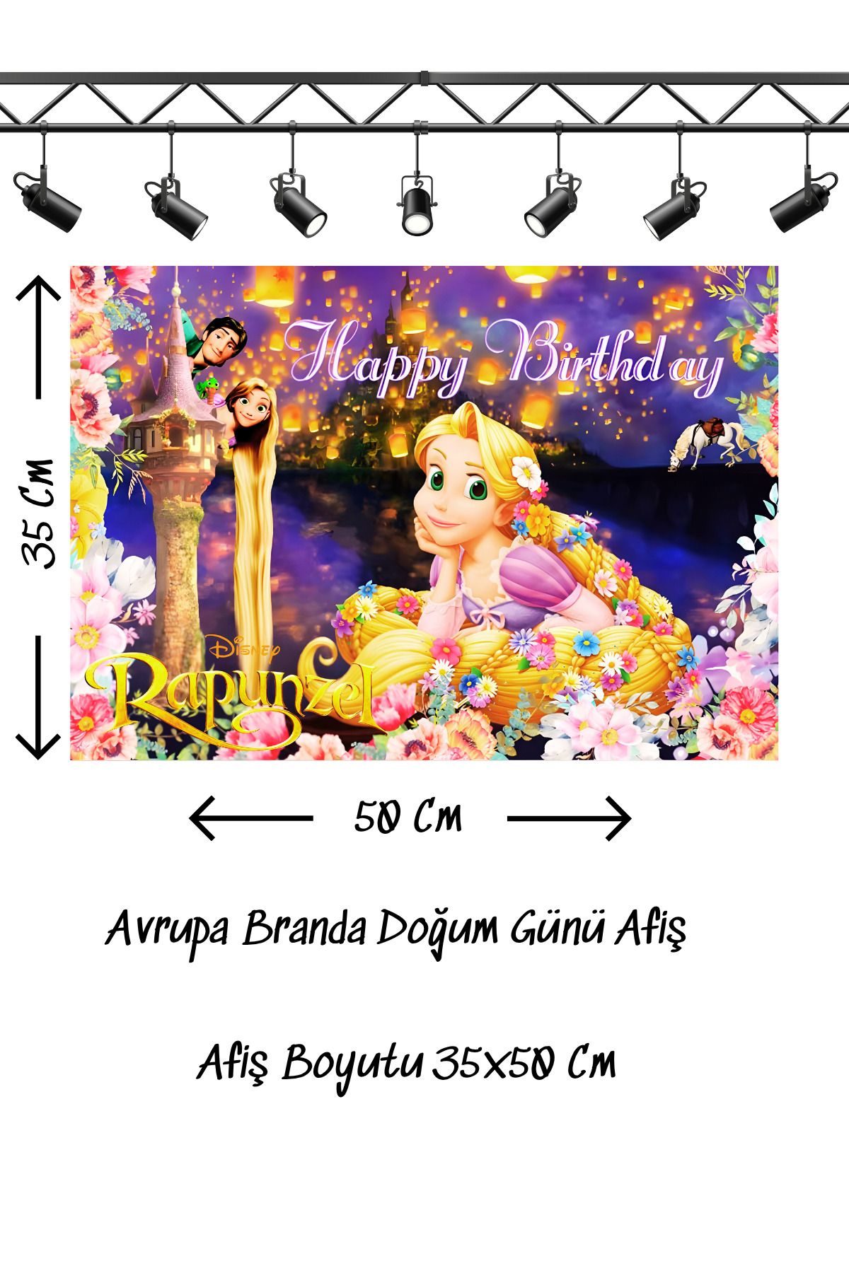 snowparty Doğum Günü Afişi Poster Avrupa Branda 35x50 Cm 2