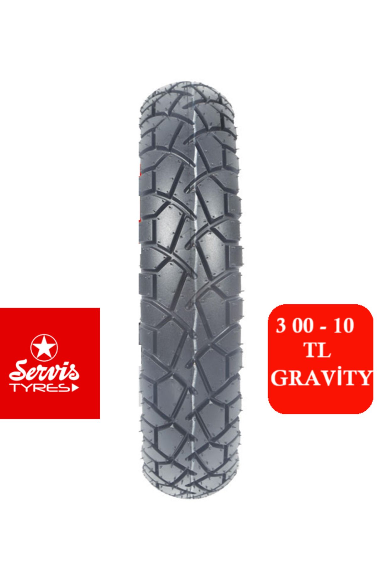 SERVİS TYRES 3 00 - 10 DIŞ Lastik TL GRAVİTY