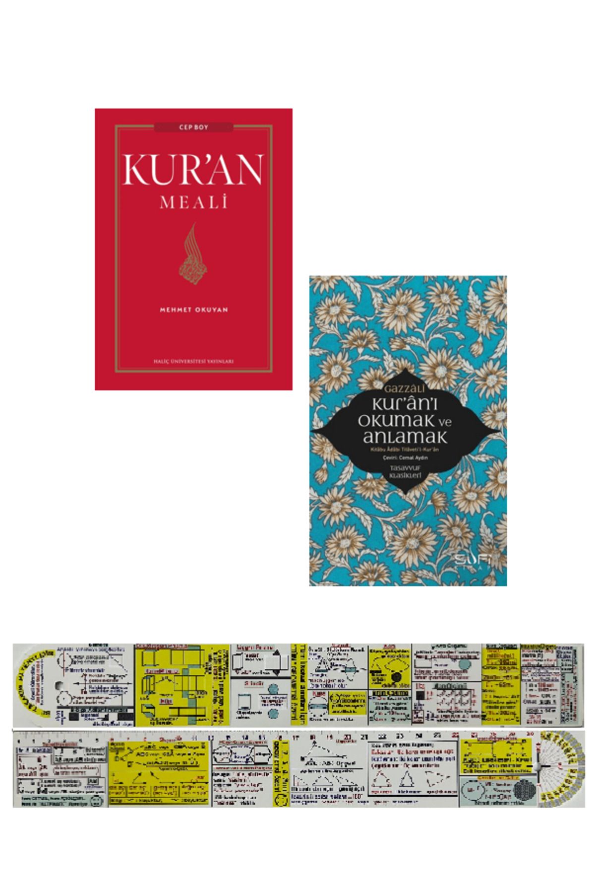 Sufi Kitap Mehmet Okuyan Kur'an Meali (Cep Boy) + Kur'an'ı Okumak ve Anlamak 2'li Set + Cetvel