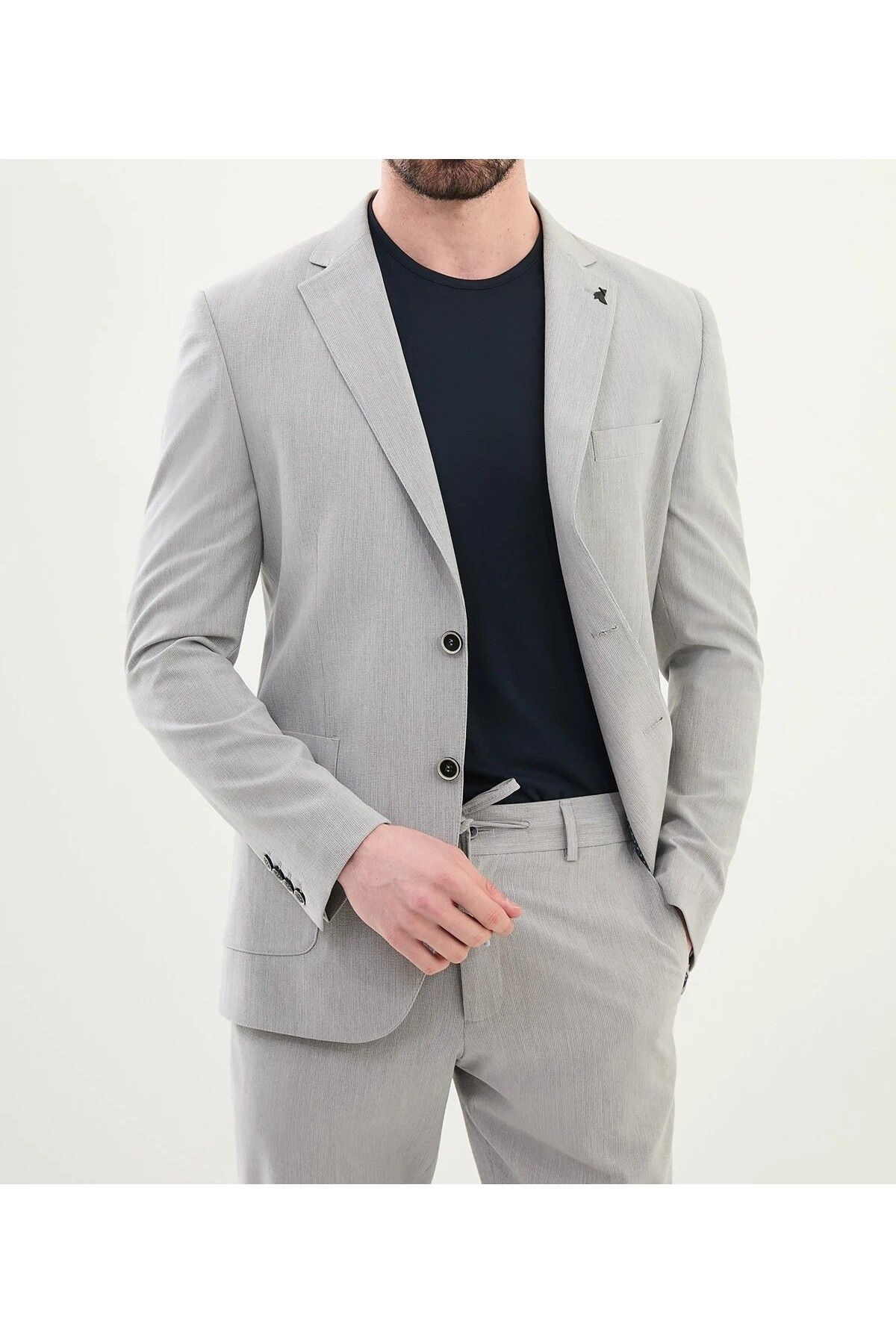 SERKAN SEVİNÇ Sli̇m Fi̇t Erkek Jogger Takim Elbi̇se