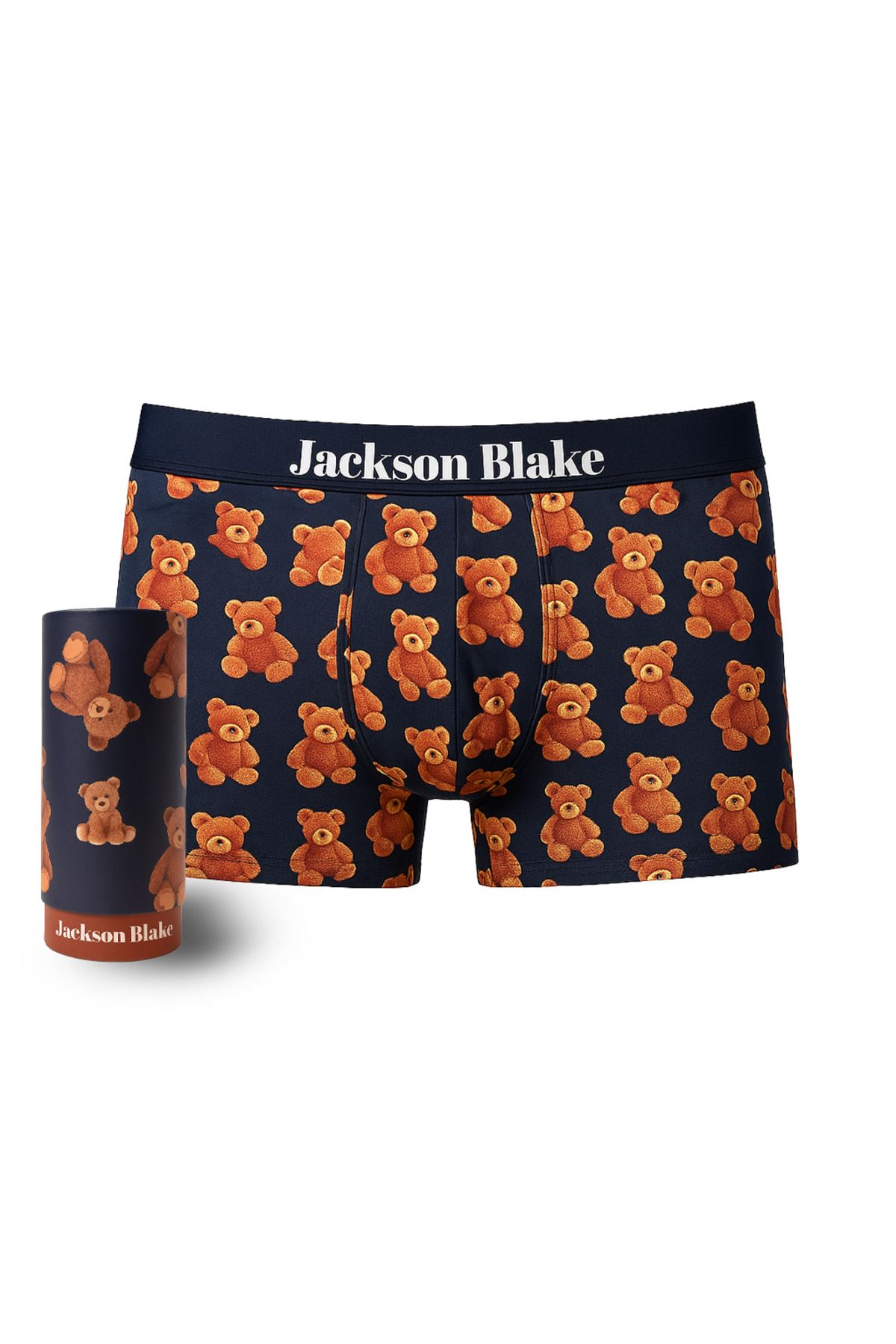 Jackson Blake Desenli Erkek Boxer - Ayıcık