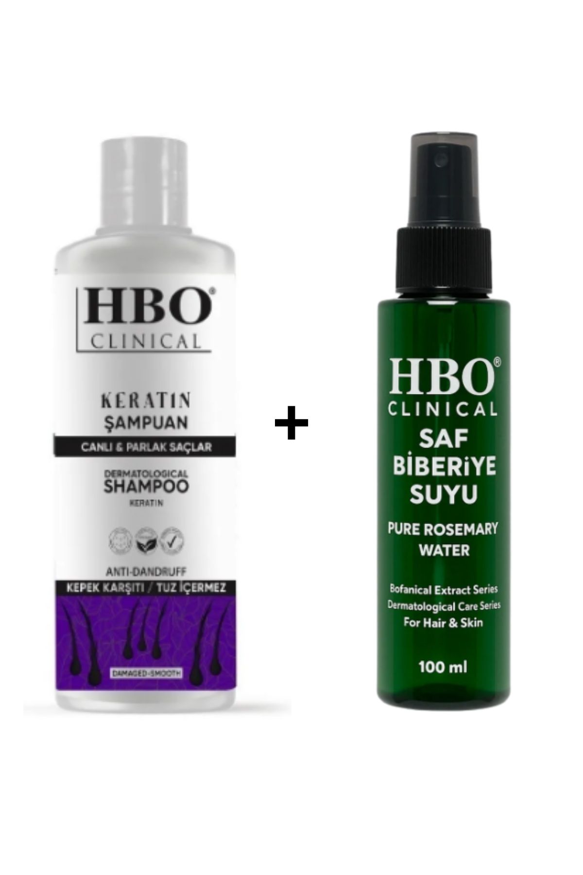 hbo Clınıcal Biberiye Şampuan Clınıcal Saf Biberiye Suyu Saç Bakım Seti