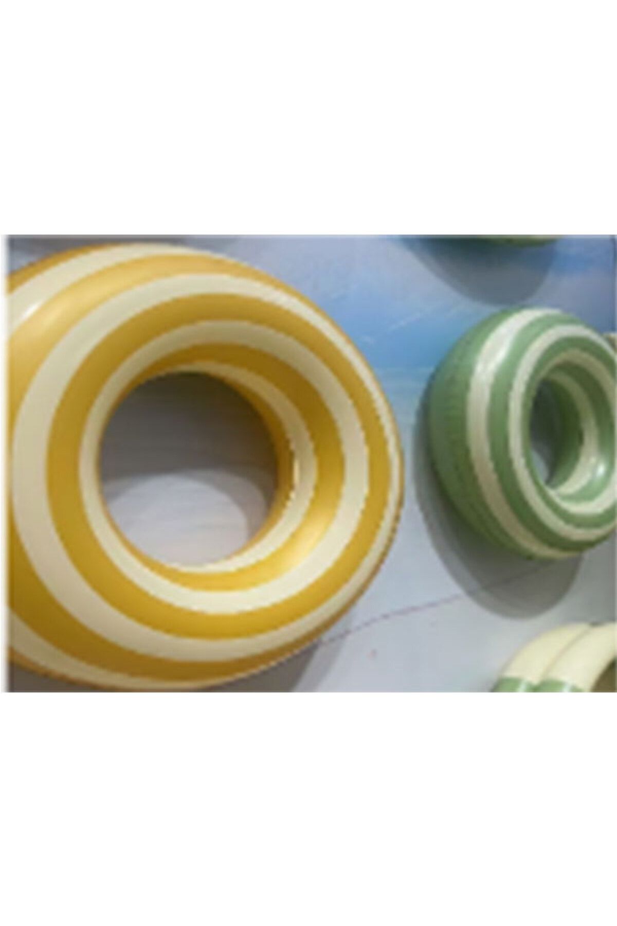 TAYBAMBoo FUUNY Yüzme Simidi 90cm Yeşil Çizgili