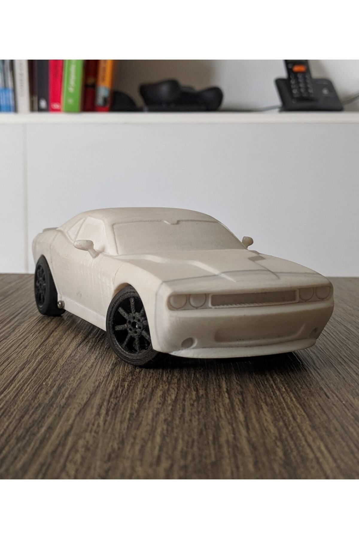DEKORANLA Küçük Dodge Challenger Model Araba Biblo, şık ve detaylı ev dekoru ürünü