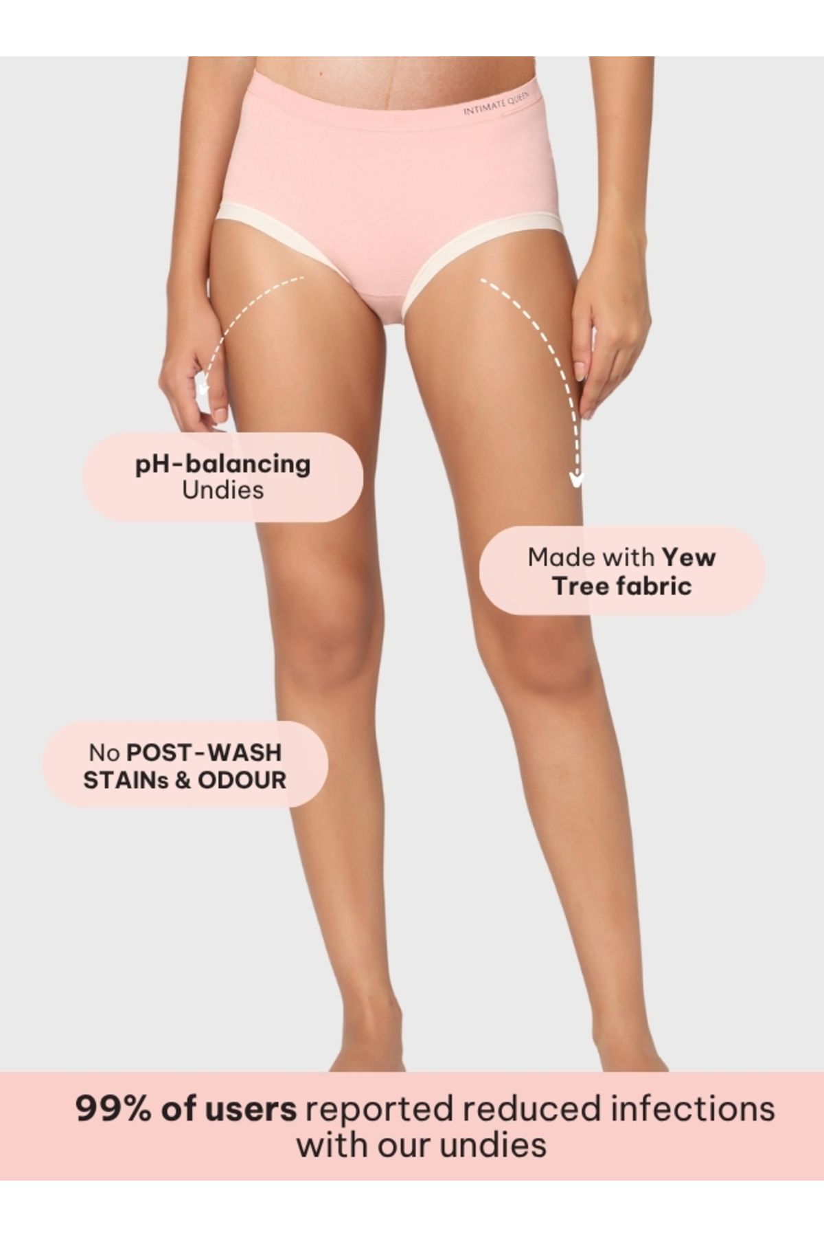 Intimate Queen-Yew Tree Bae Maternity Briefs – Silky Soft, Antibacterial Calm, Full-Coverage Comfort (Pack Of 3) 3