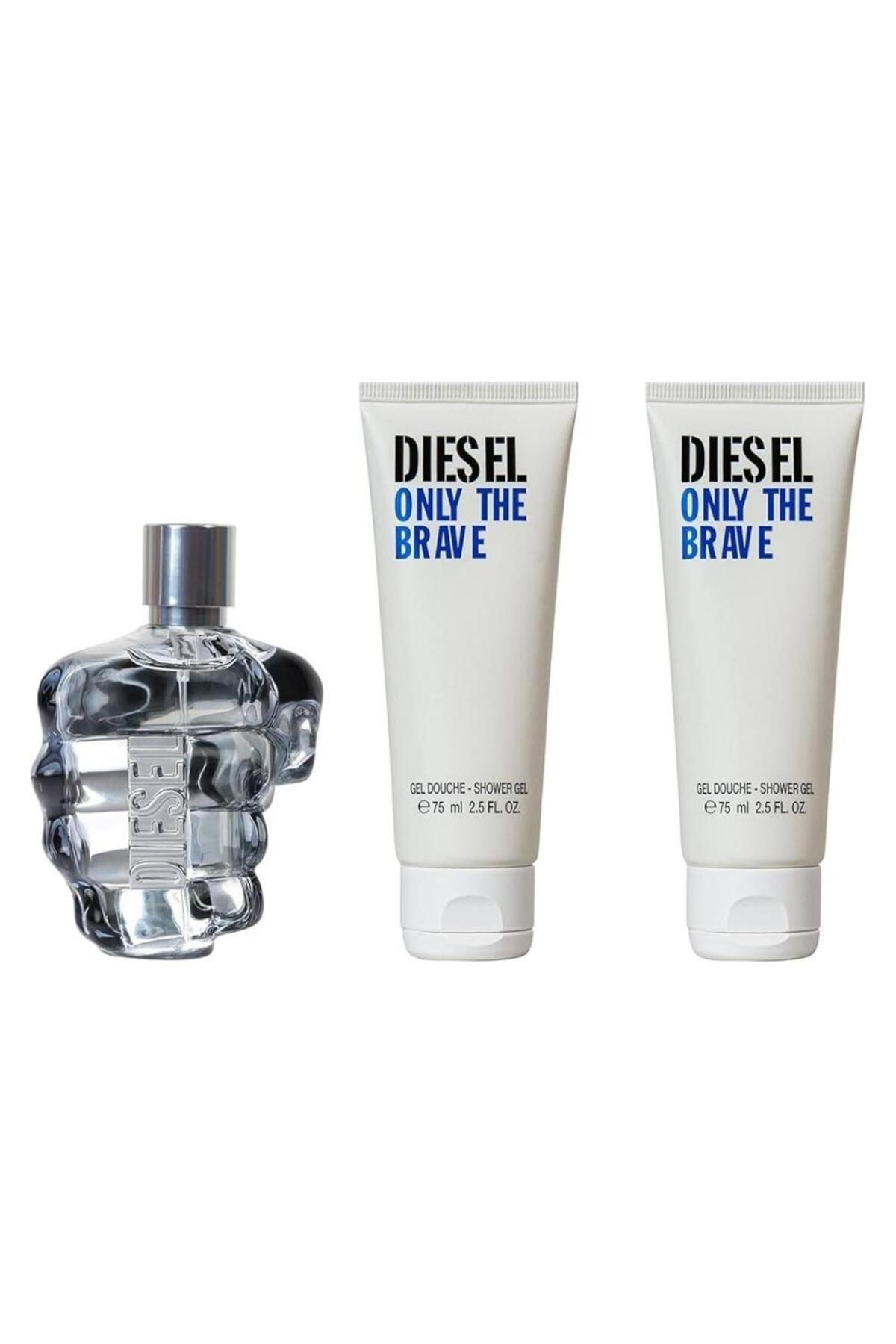 Diesel Only The Brave EDT 125 ml + 2x75 ml Duş Jeli Erkek Parfüm Seti
