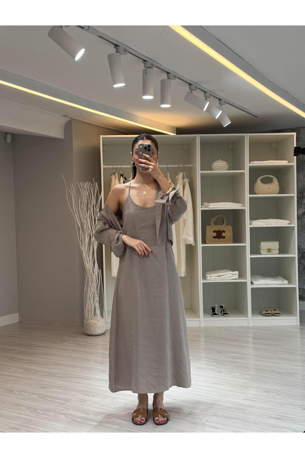 LUUNA STORE GÖMLEK ELBİSE TAKIM