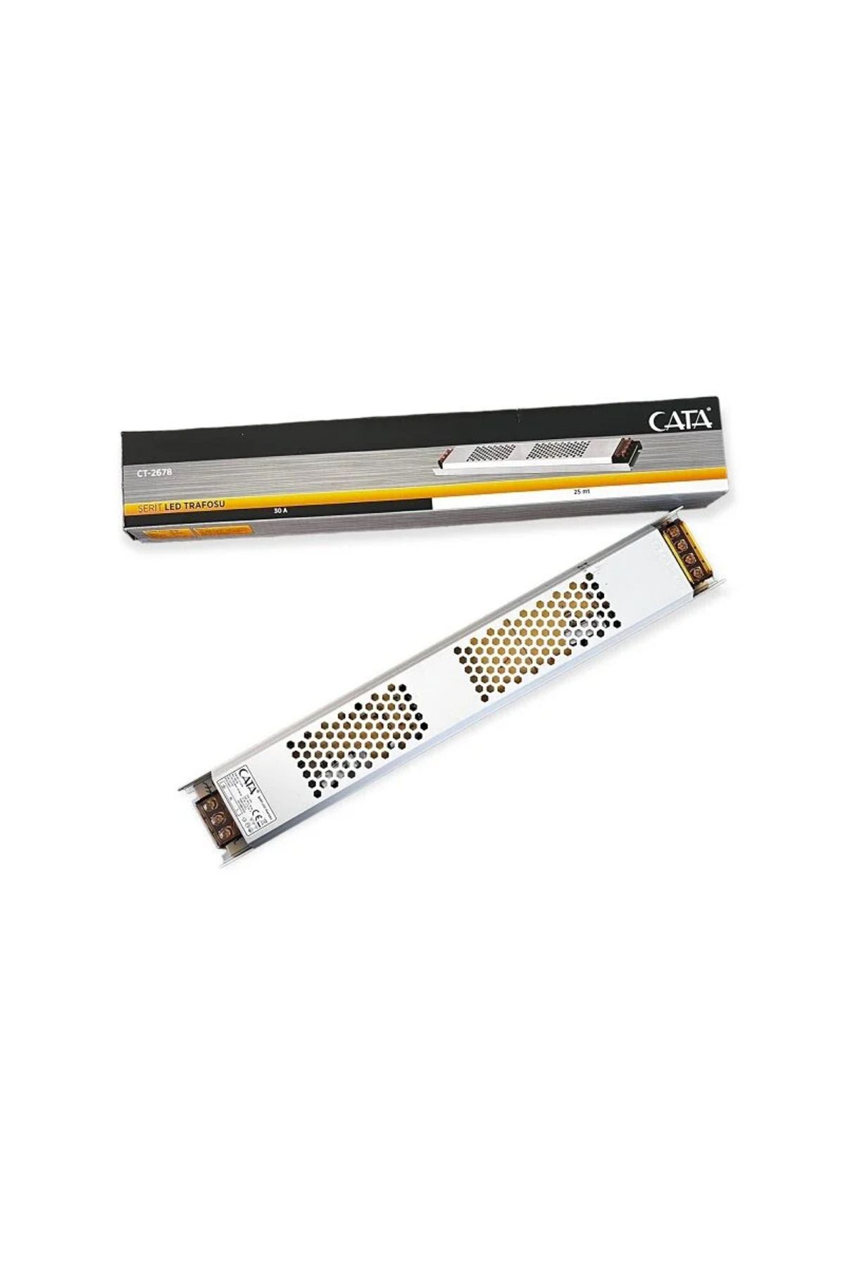 Cata CT-2678 360W 30 Amper Klemensli Süper Slim Şerit Led Trafosu