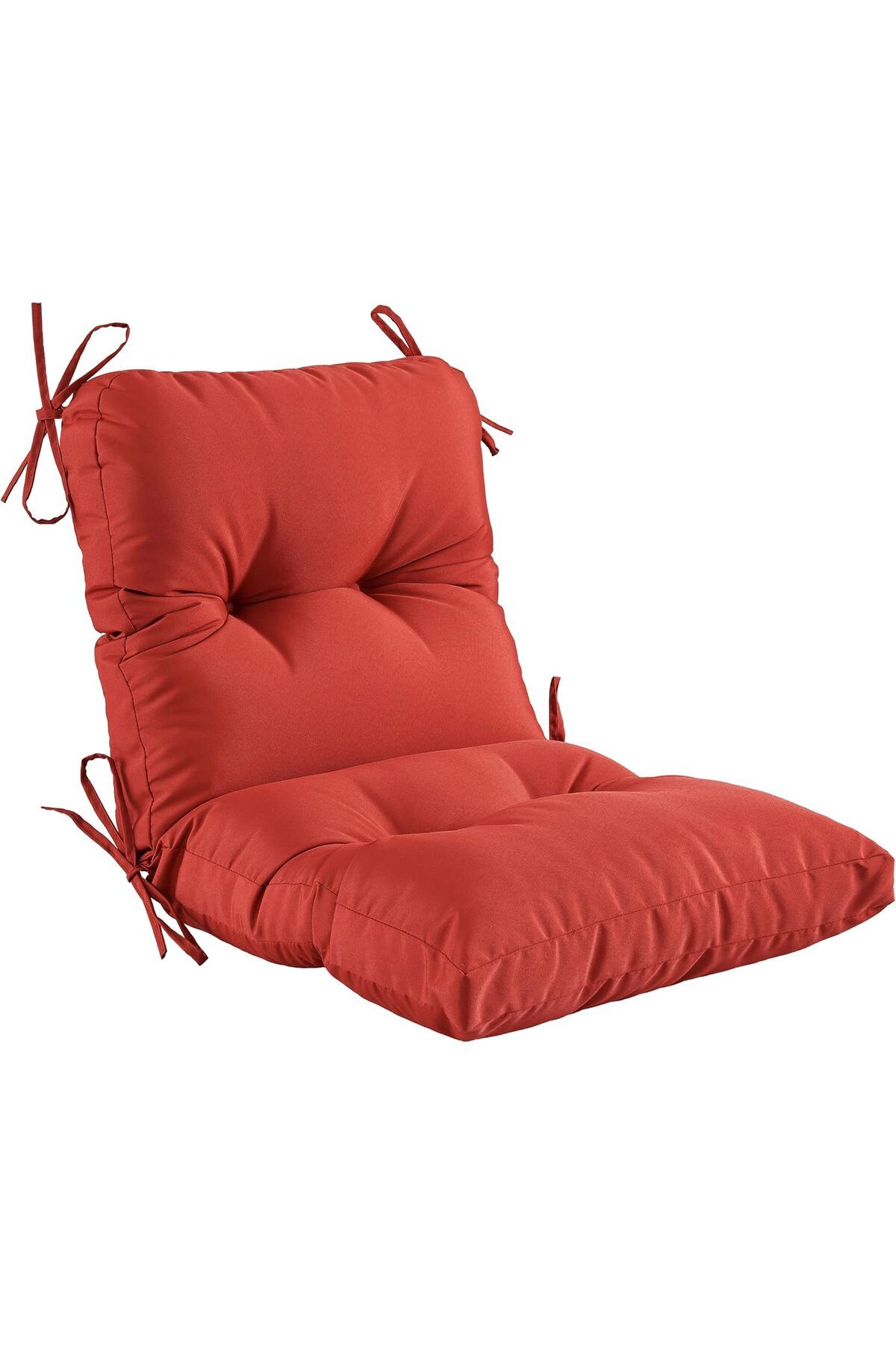 puffiber Pofidik Arkalıklı Balkon Sandalye Minderi Özel Dikişli Bağcıklı 43x88 Cm