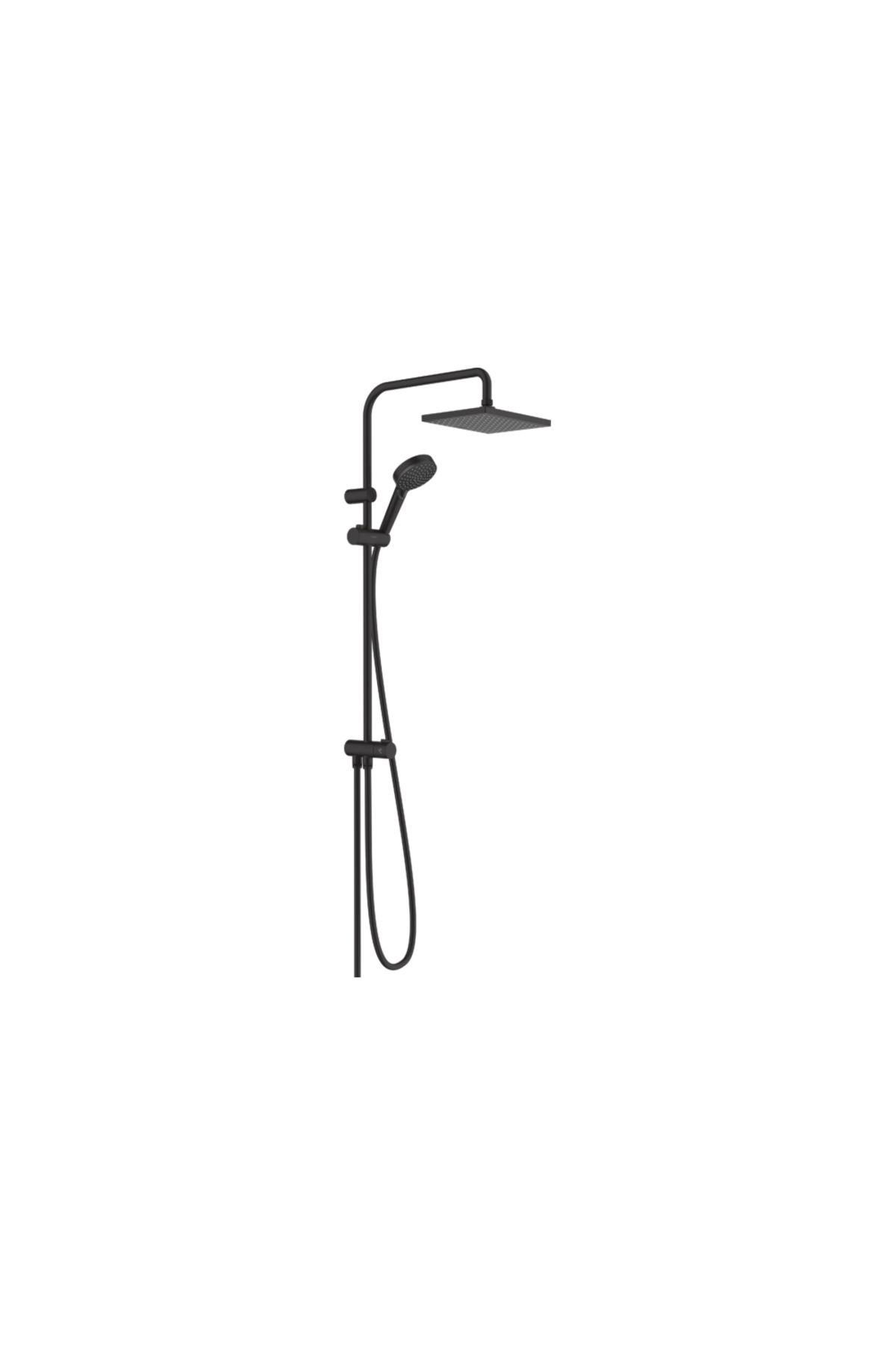 Hansgrohe Vernis Shape Satin Siyah 230 1jet Reno EcoSmart Duş Kolonu 26289670