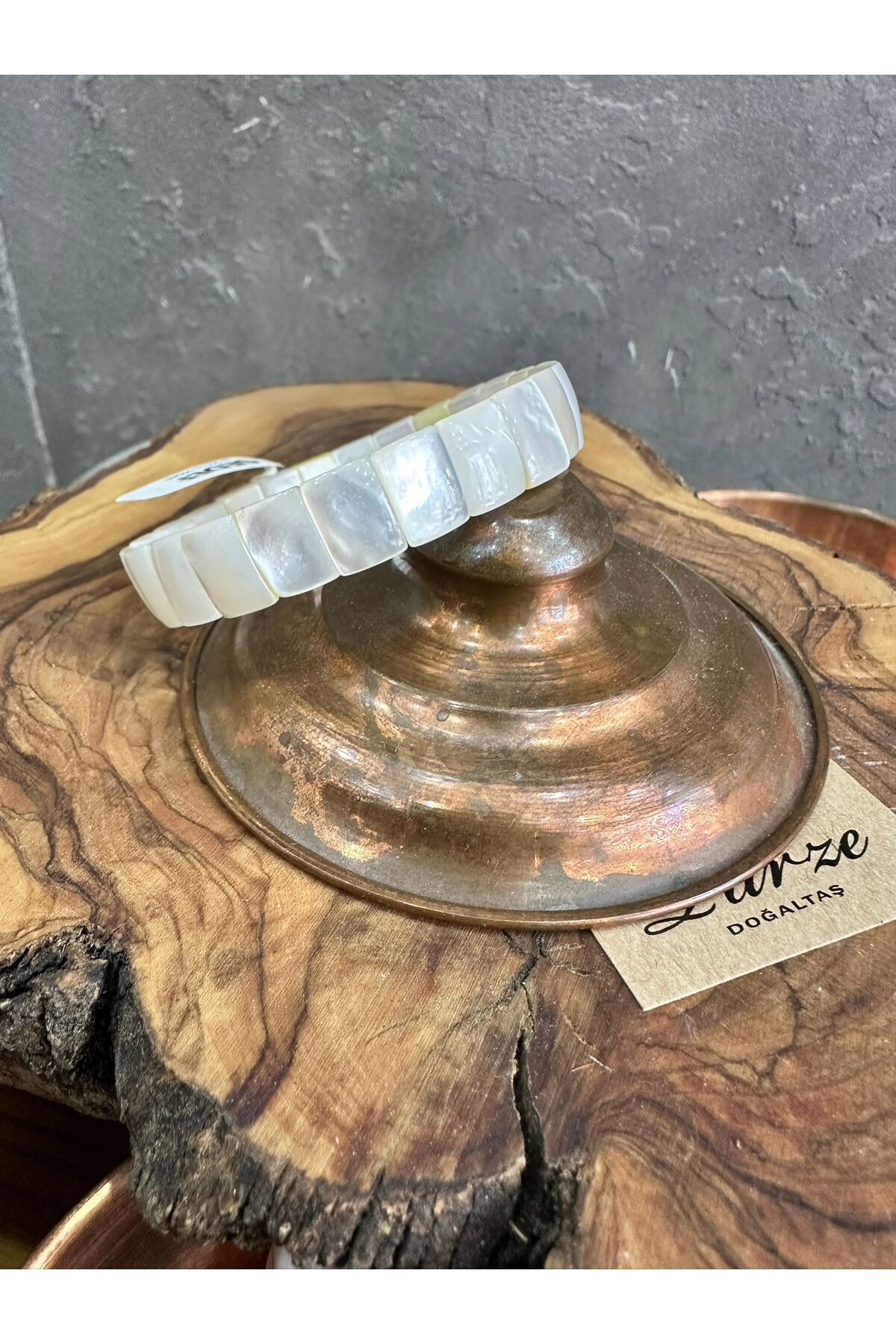 parze doğaltaş Doğal Taş Bileklik 8x11 mm Özel Kesim