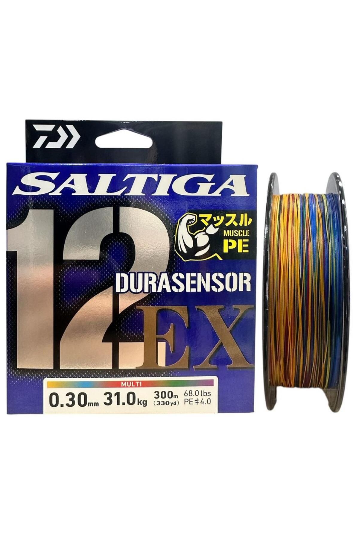 daiwa Saltiga Dura 12 Braid 4.0PE 0.30mm 300m Multi Color İp Misina